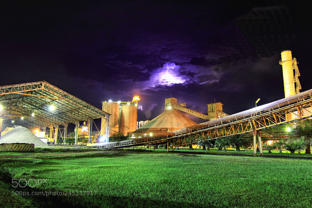 Canon EOS 60D sample photo. Factory night scene photography