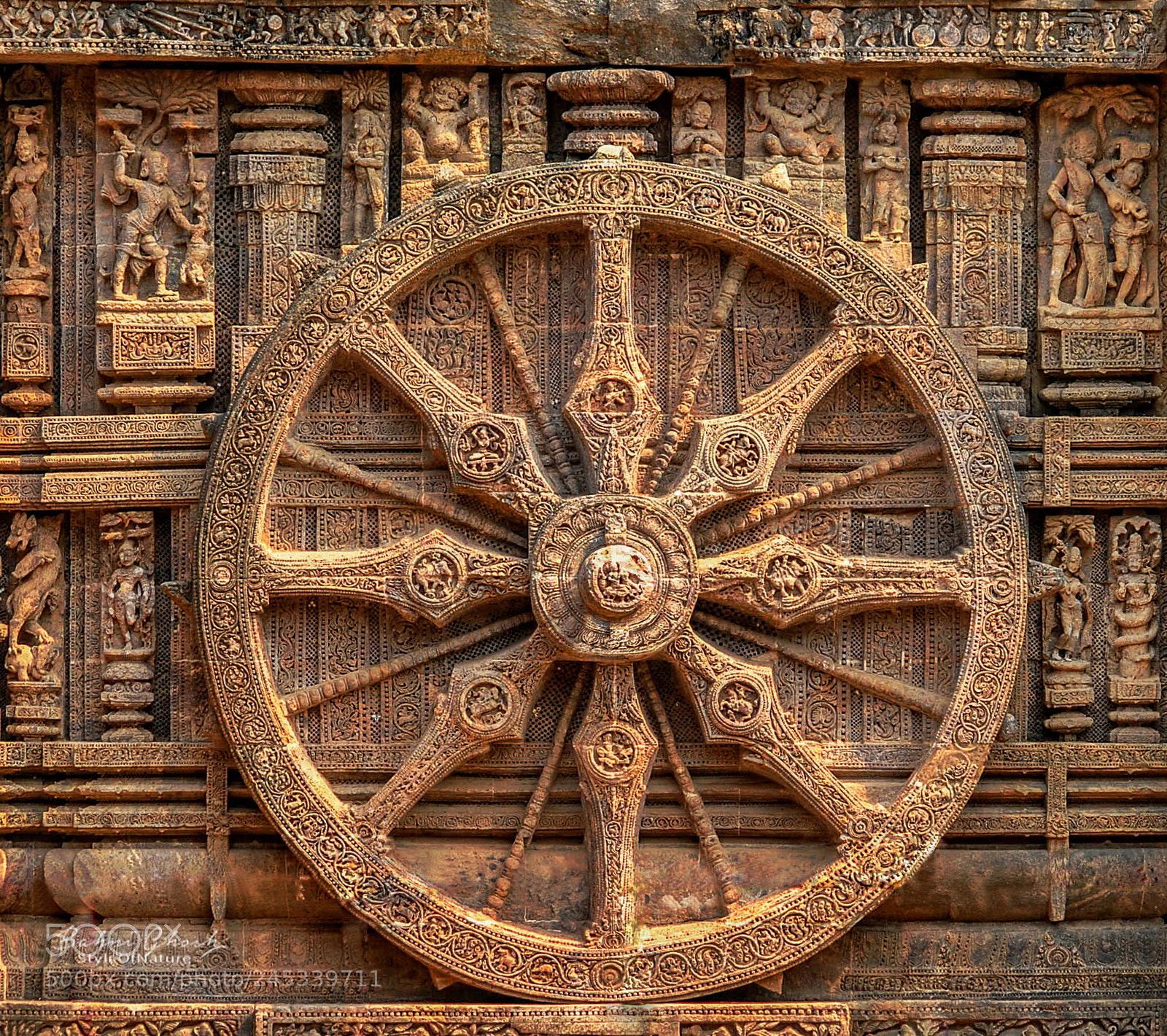Nikon D3000 sample photo. Konark wheels of sun photography