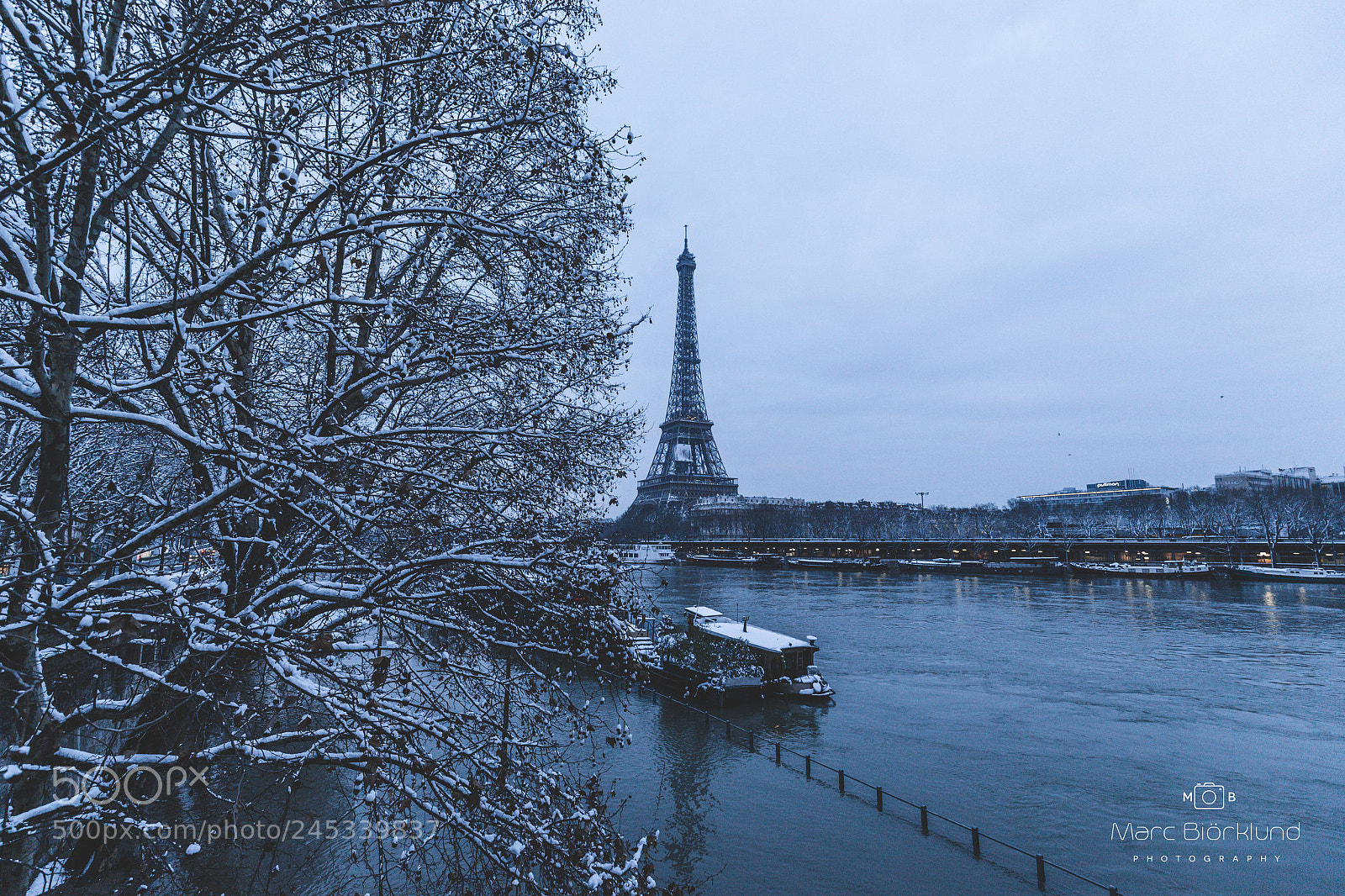 Canon EOS-1D X sample photo. Snow in paris, eiffel photography