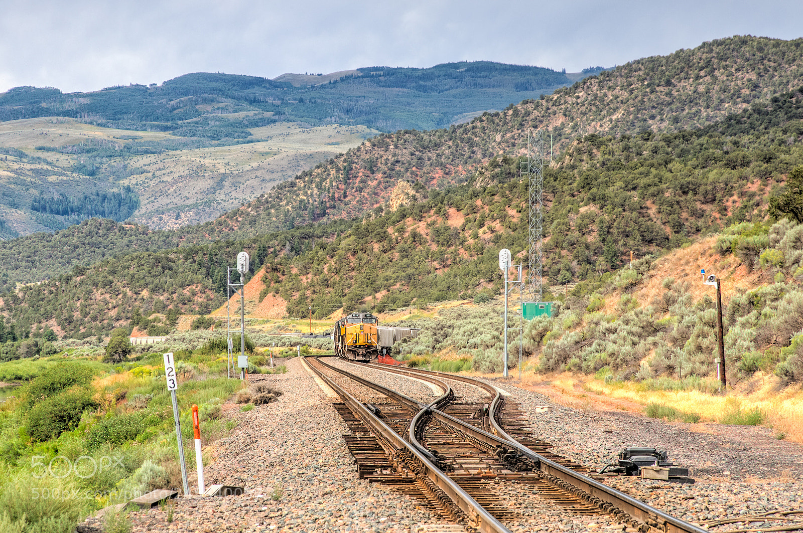 Canon EOS 7D Mark II sample photo. Union pacific train along photography