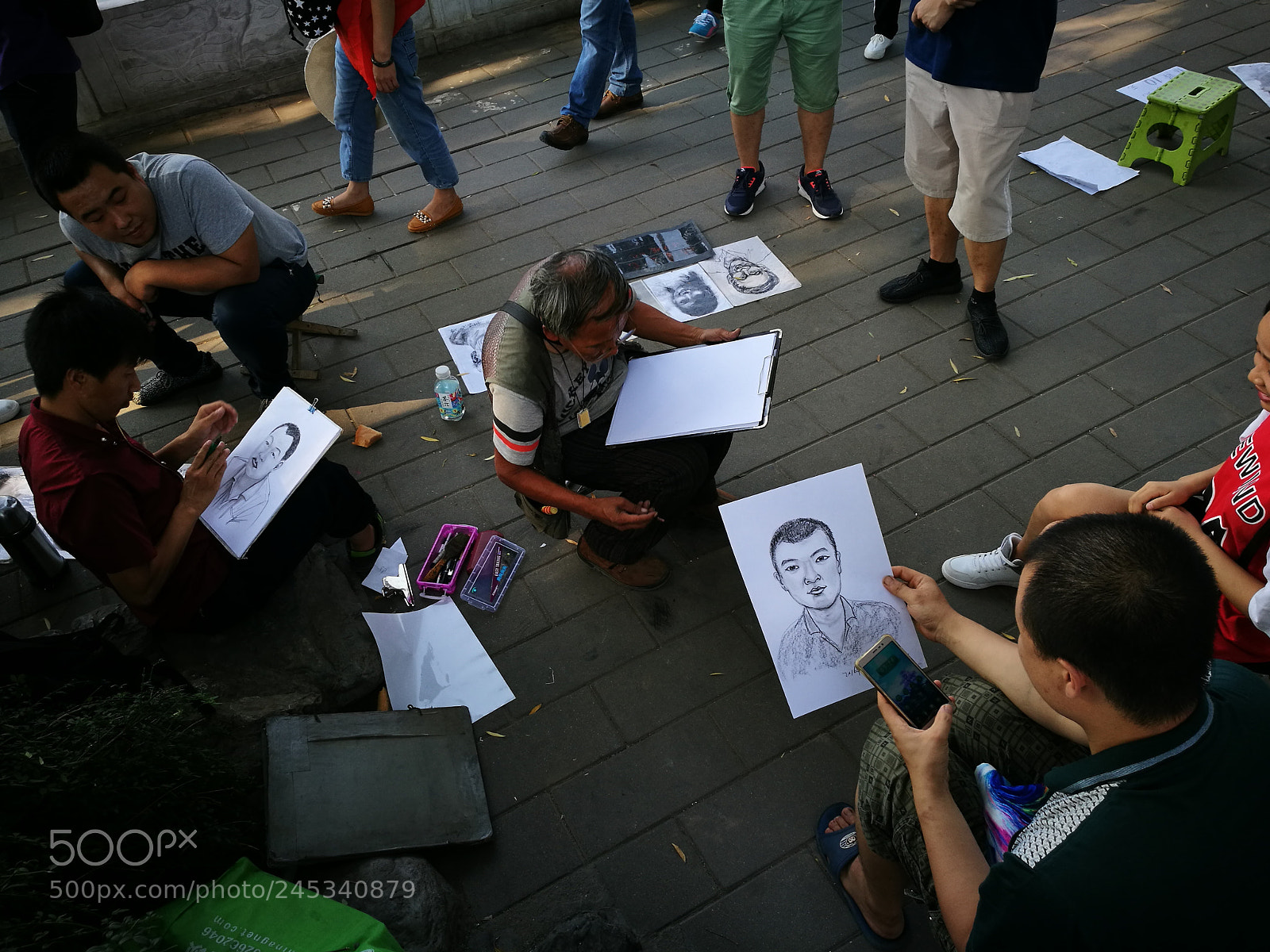 HUAWEI P9 Plus sample photo. Drawings on the street photography