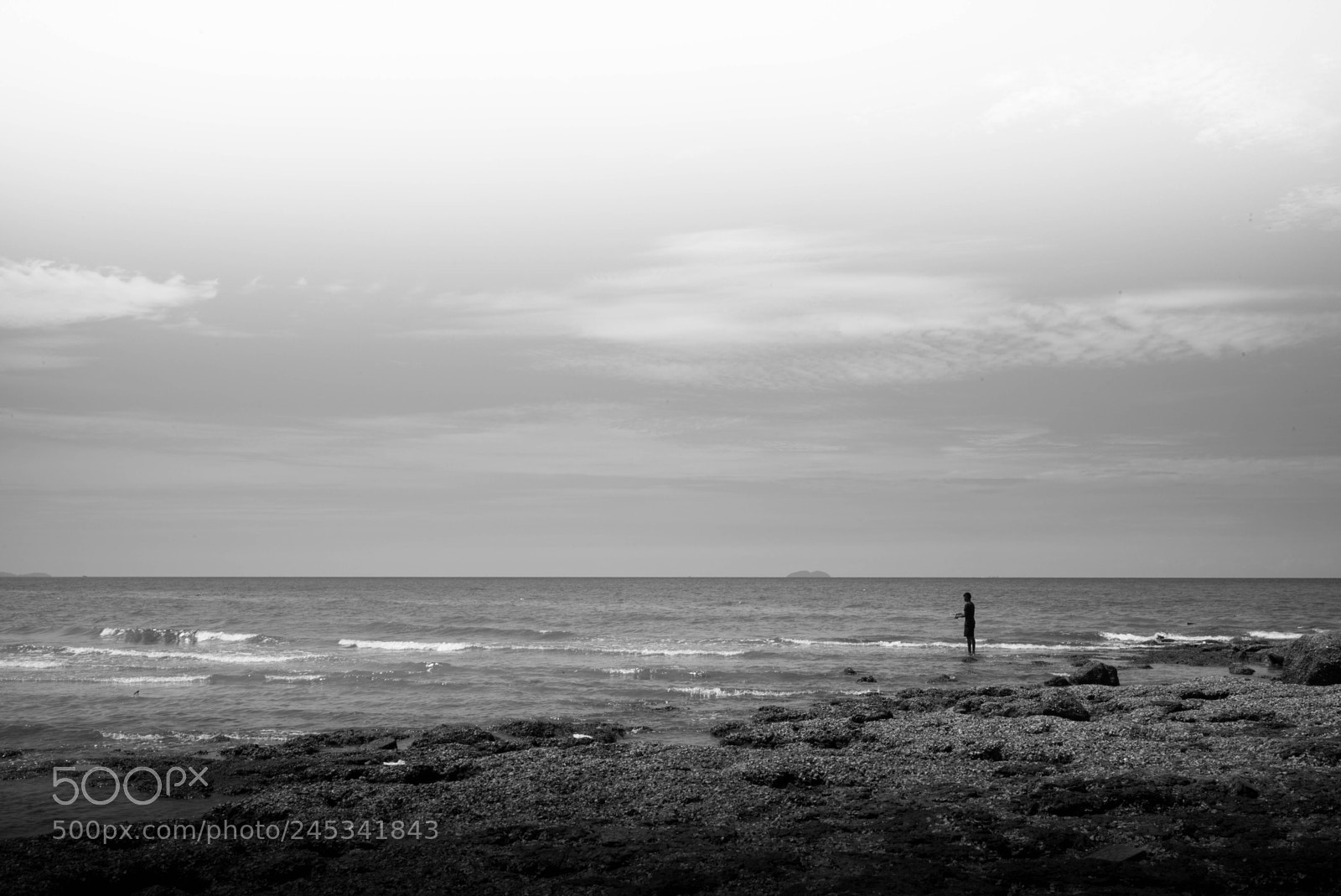 Leica M (Typ 240) sample photo. A fisherman on rock photography