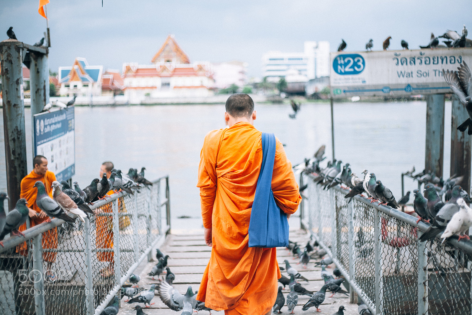 Canon EOS 5D sample photo. Monk photography