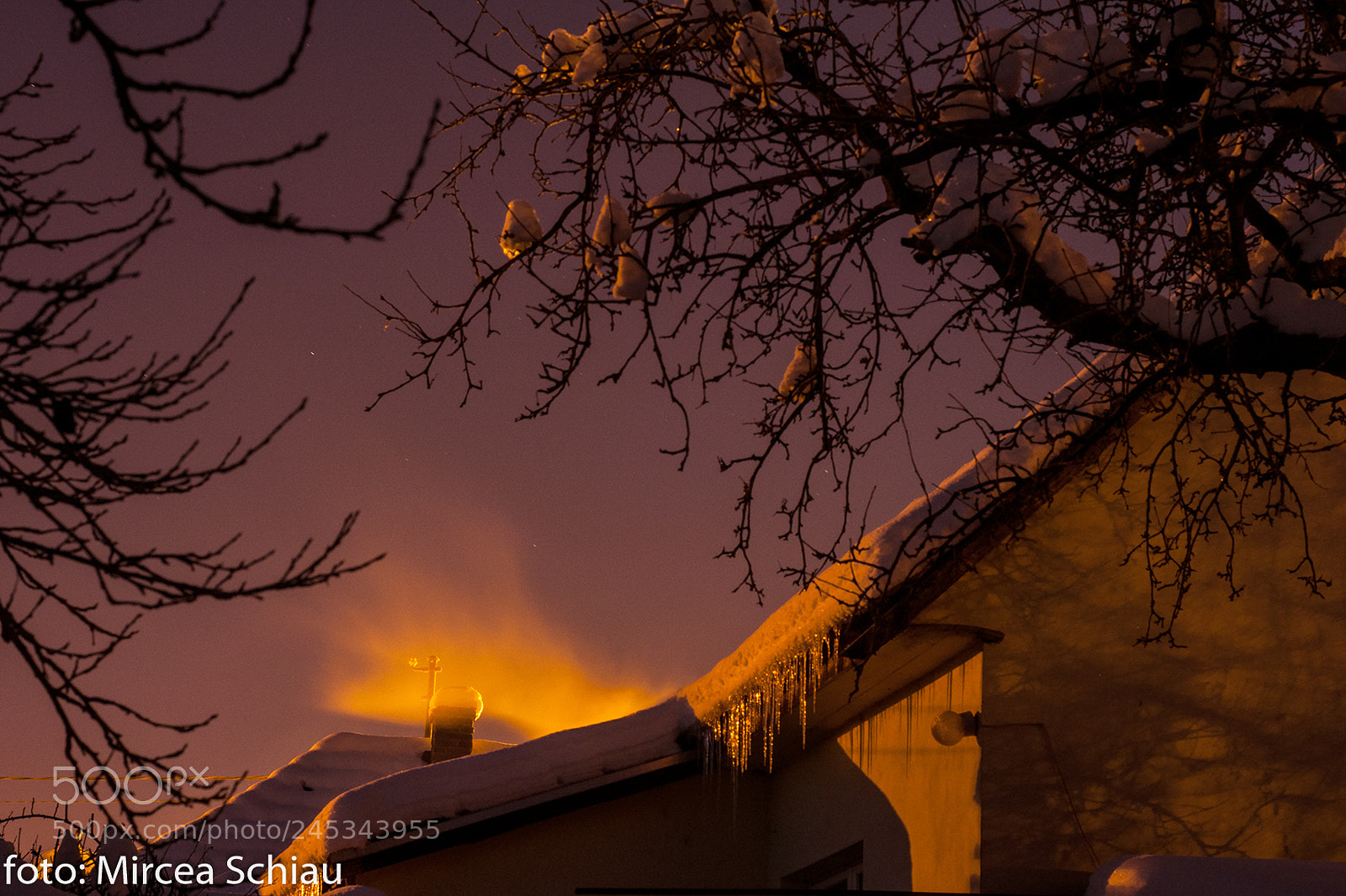 Nikon D90 sample photo. Winter night photography