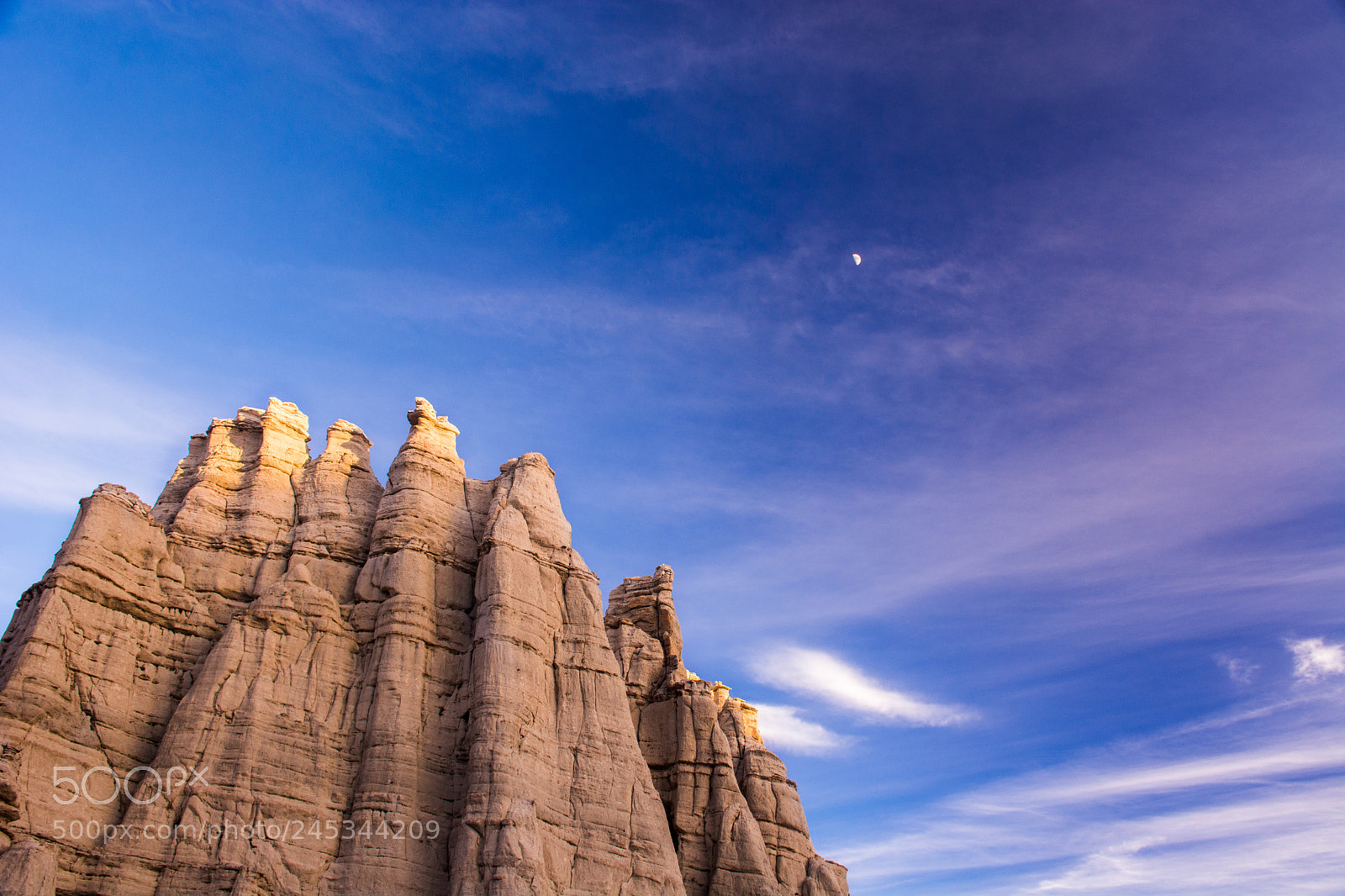 Nikon D7100 sample photo. Moonrise at the white photography