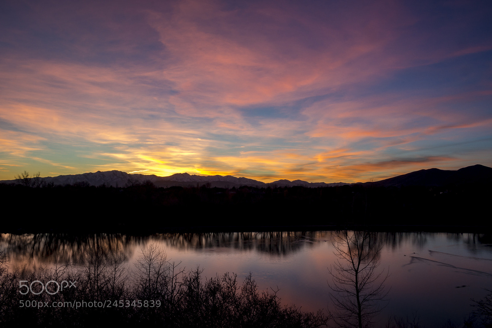 Canon EOS 100D (EOS Rebel SL1 / EOS Kiss X7) sample photo. Sunset at highland glen photography