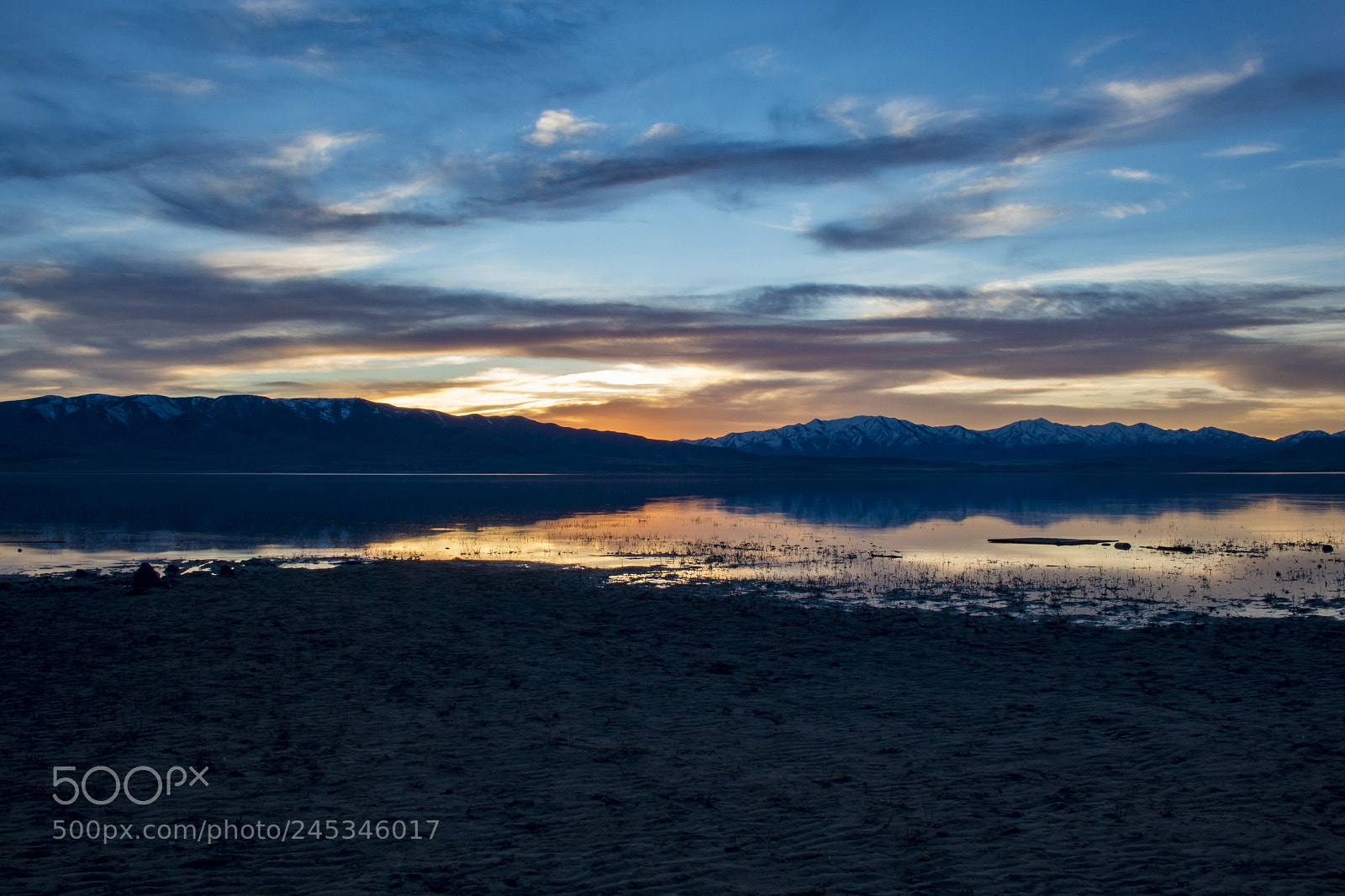 Canon EOS 100D (EOS Rebel SL1 / EOS Kiss X7) sample photo. Sunset at utah lake photography