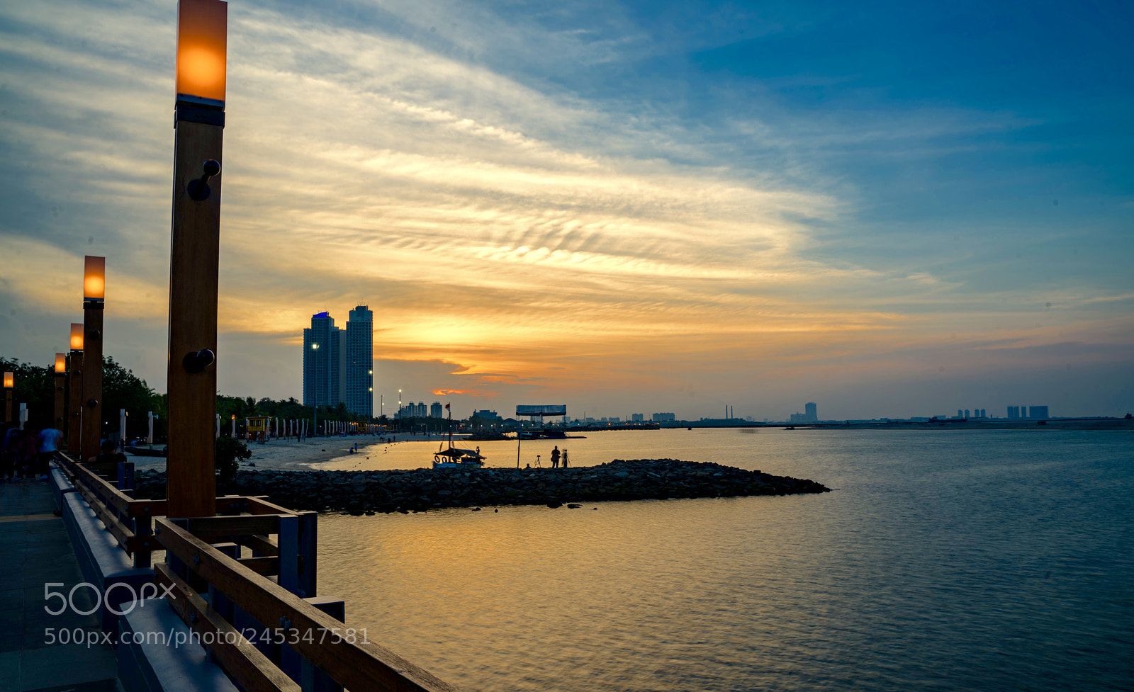 Sony a7R II sample photo. Sunset at ancol beach photography