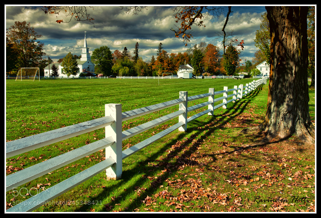 Nikon D800E sample photo. White fence n falls photography