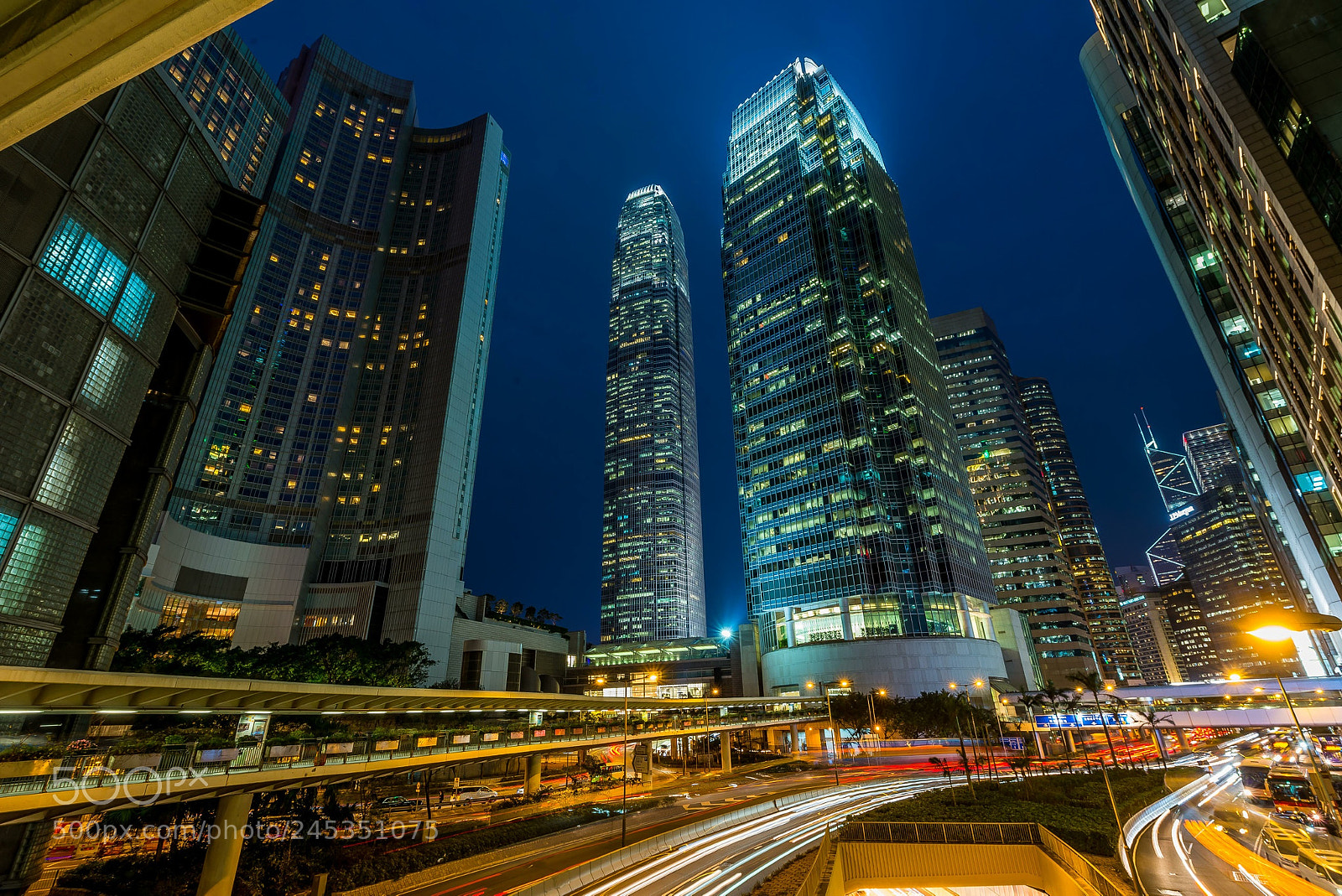 Nikon D800 sample photo. Hongkong ifc tower photography