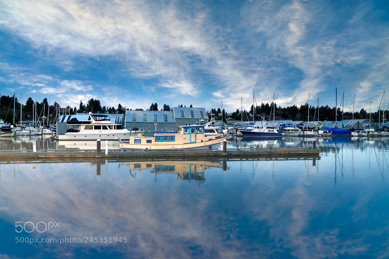Sony a7R II sample photo. Harbor reflections photography