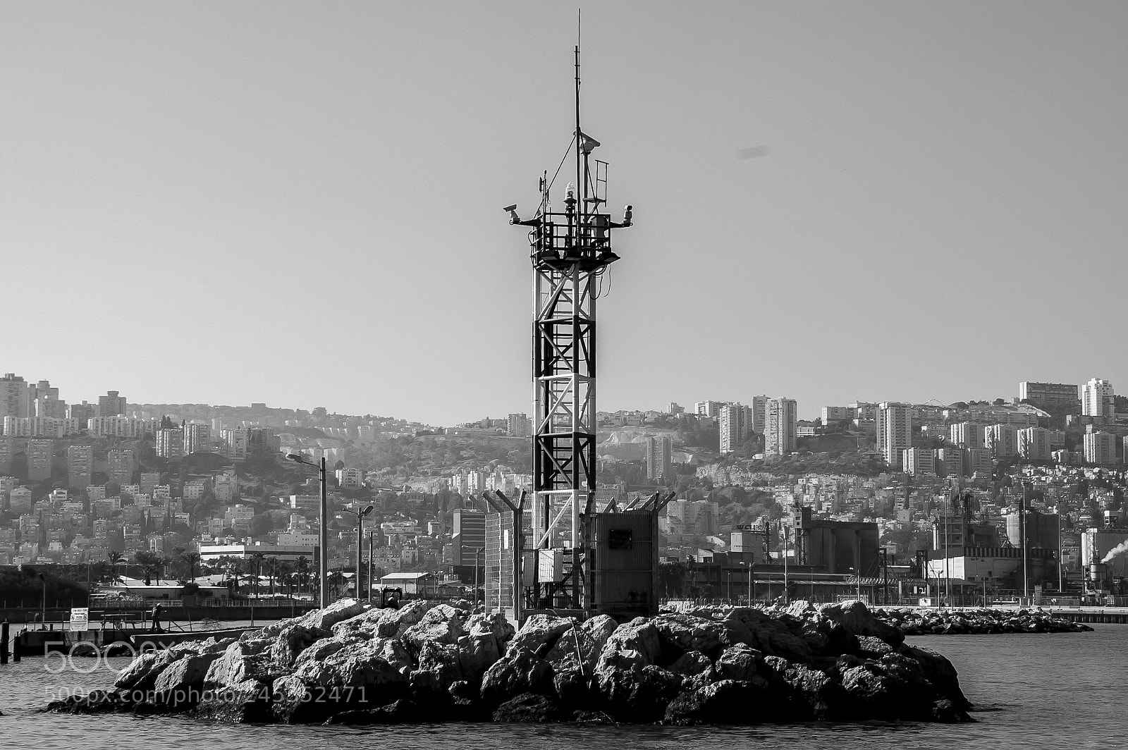 Nikon D50 sample photo. Haifa from the sea photography
