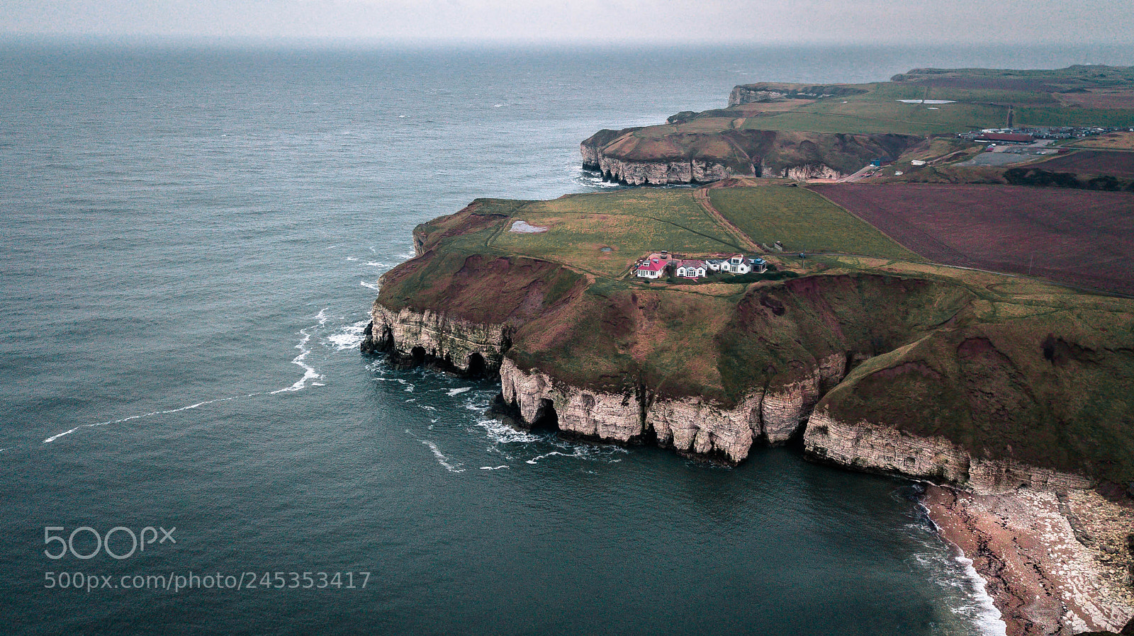 DJI FC220 sample photo. Flamborough head photography