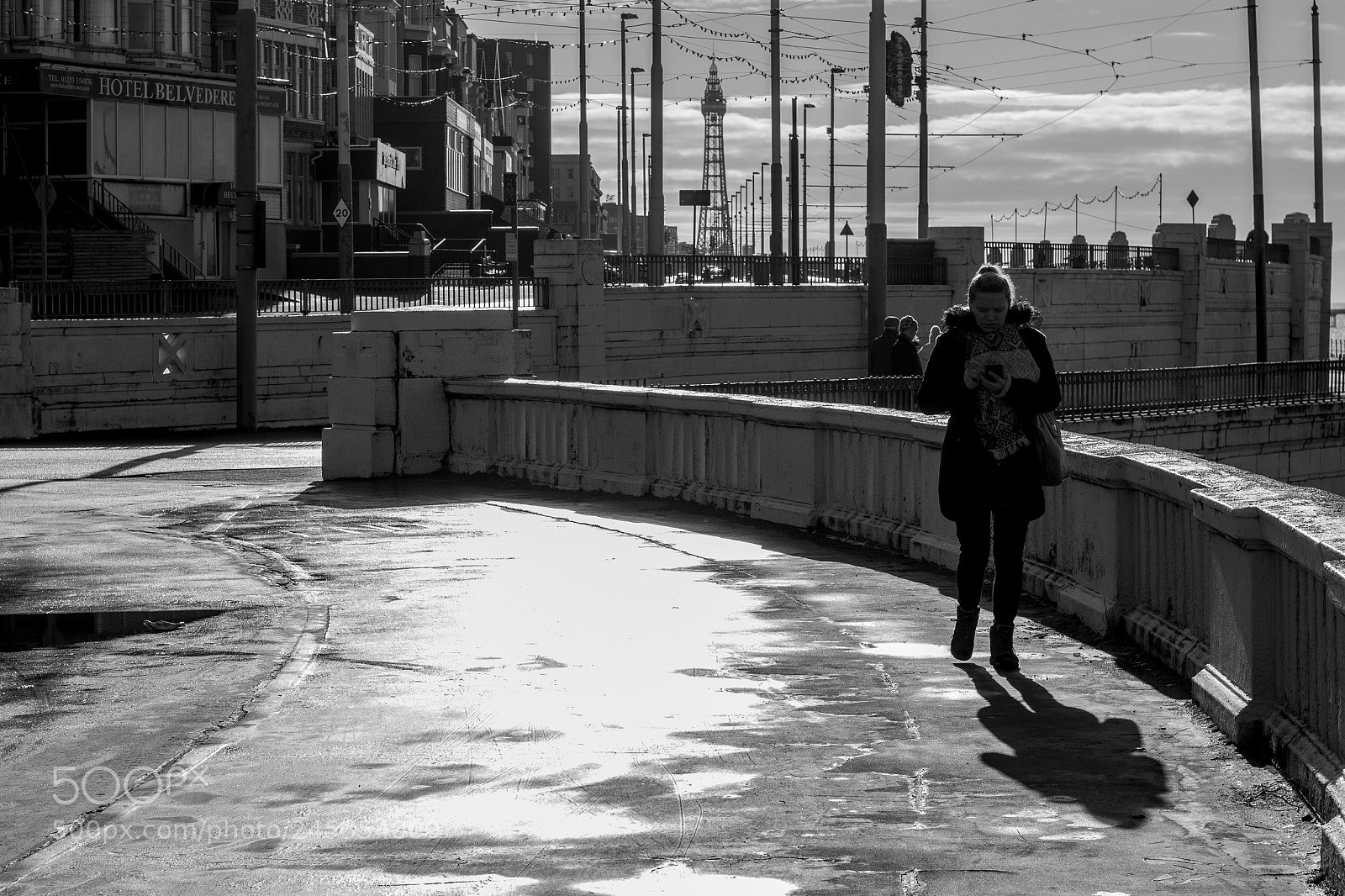 Canon EOS 60D sample photo. Sea side in bw photography