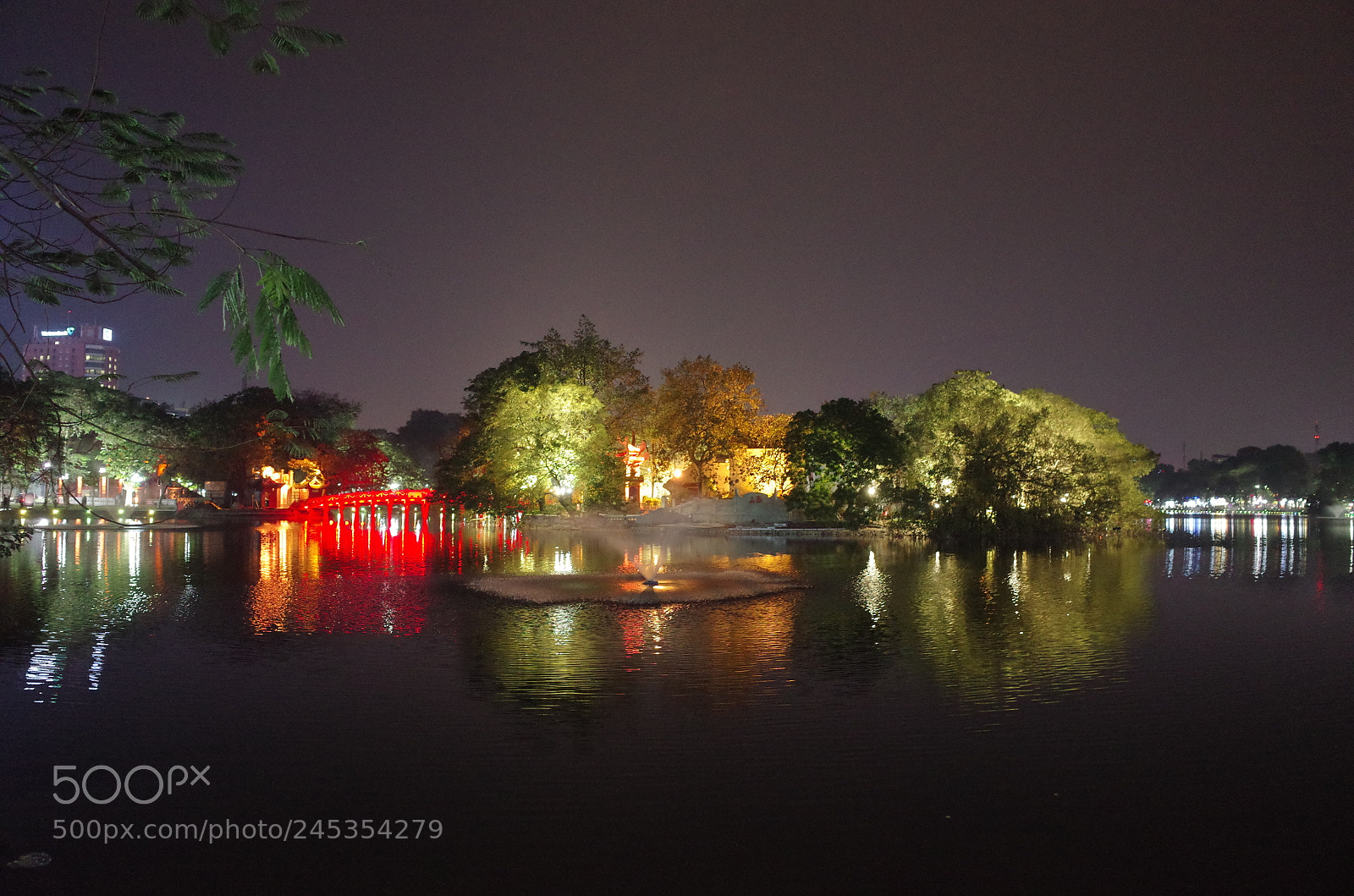 Ricoh GR II sample photo. Sword lake by night photography