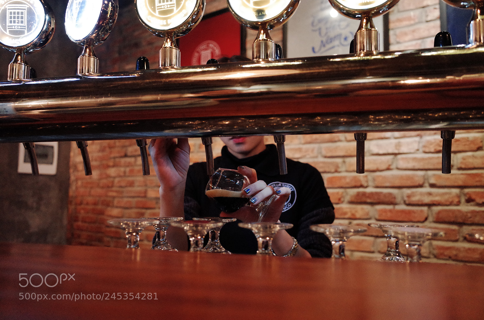 Ricoh GR II sample photo. Beer pouring photography