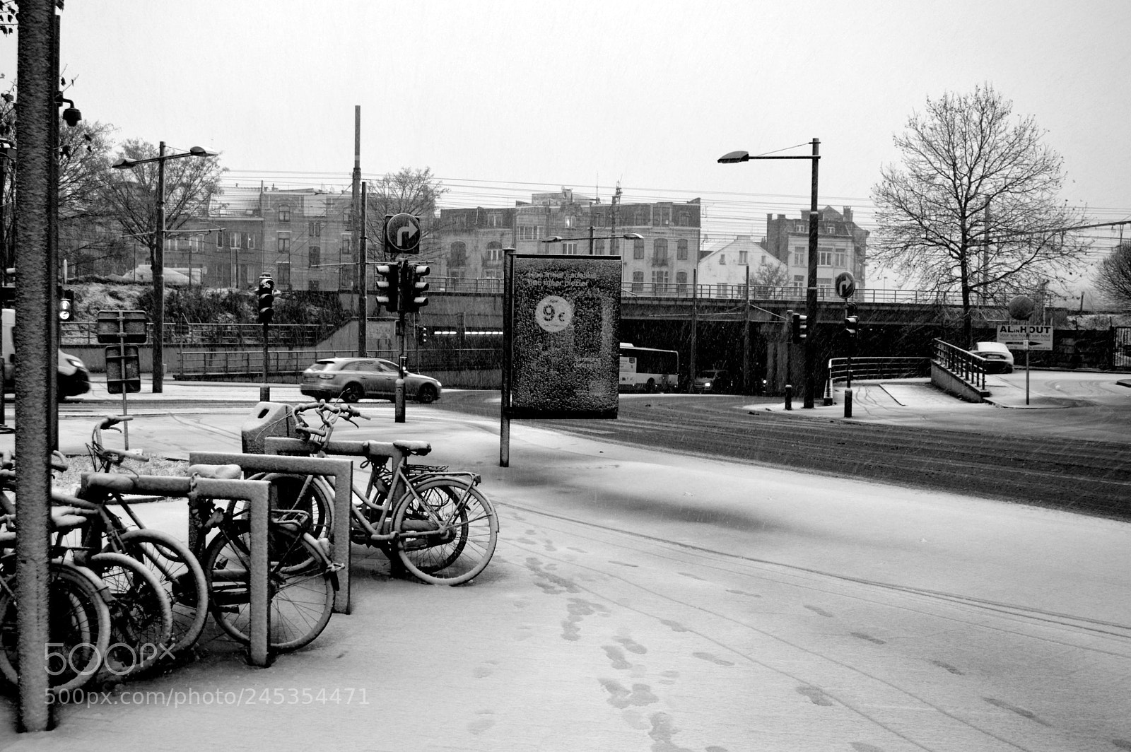 Nikon D3200 sample photo. Snowfall photography
