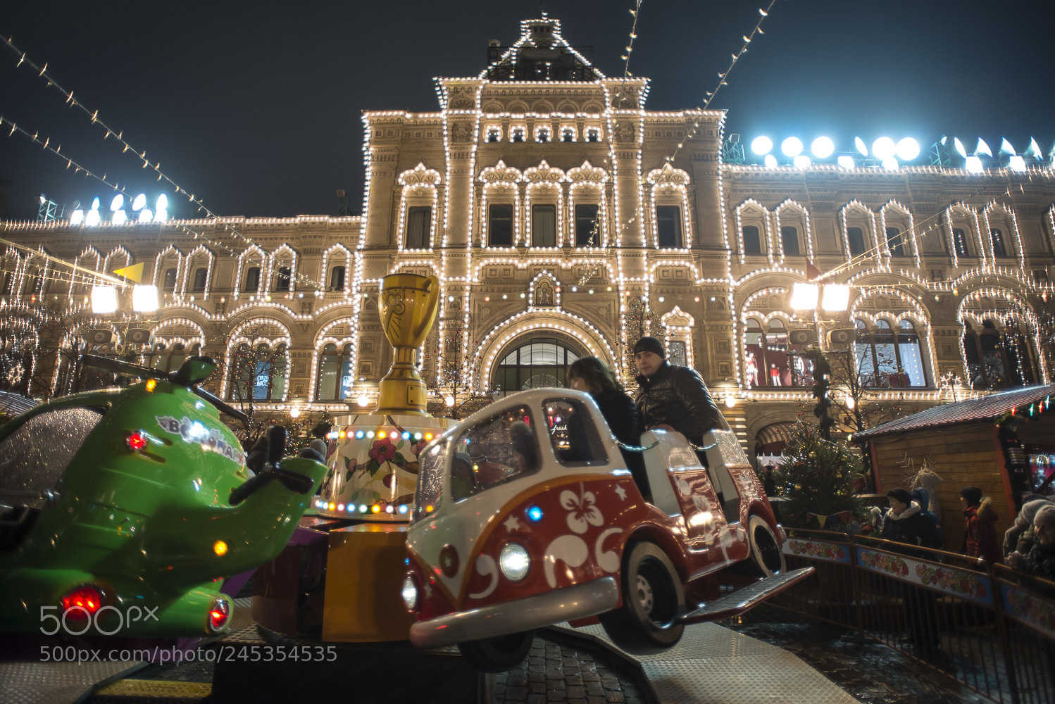 Nikon D800 sample photo. Moscow new years eve photography