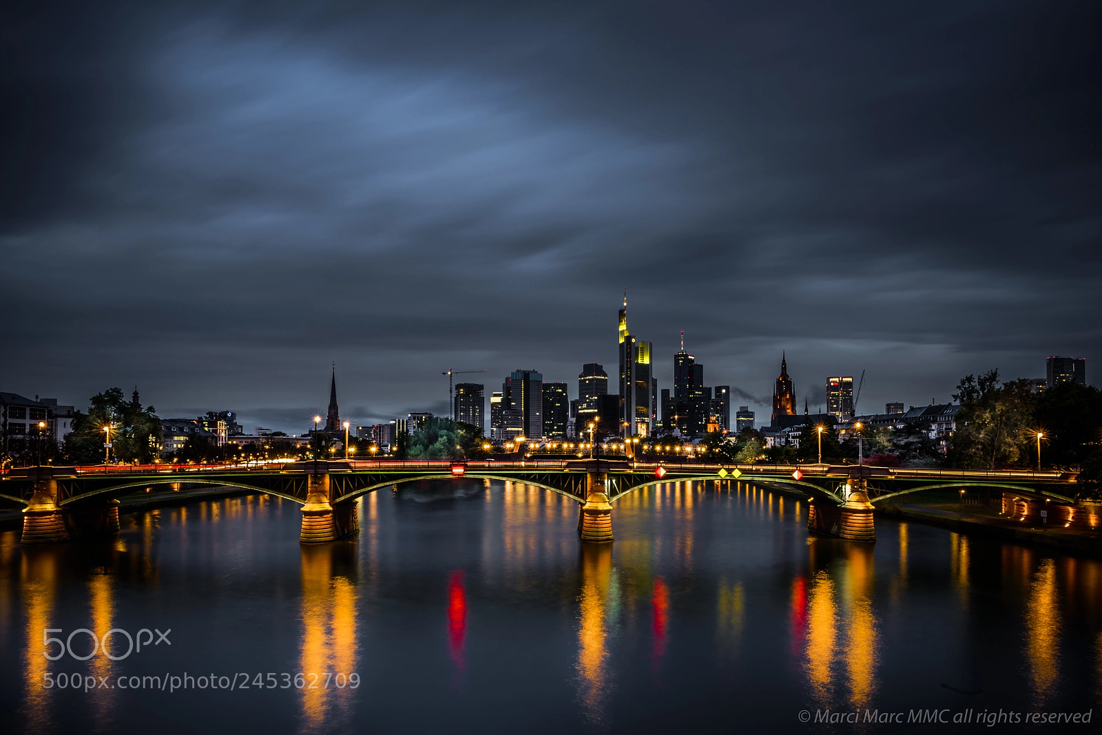 Nikon D800 sample photo. Frankfurt main skyline photography