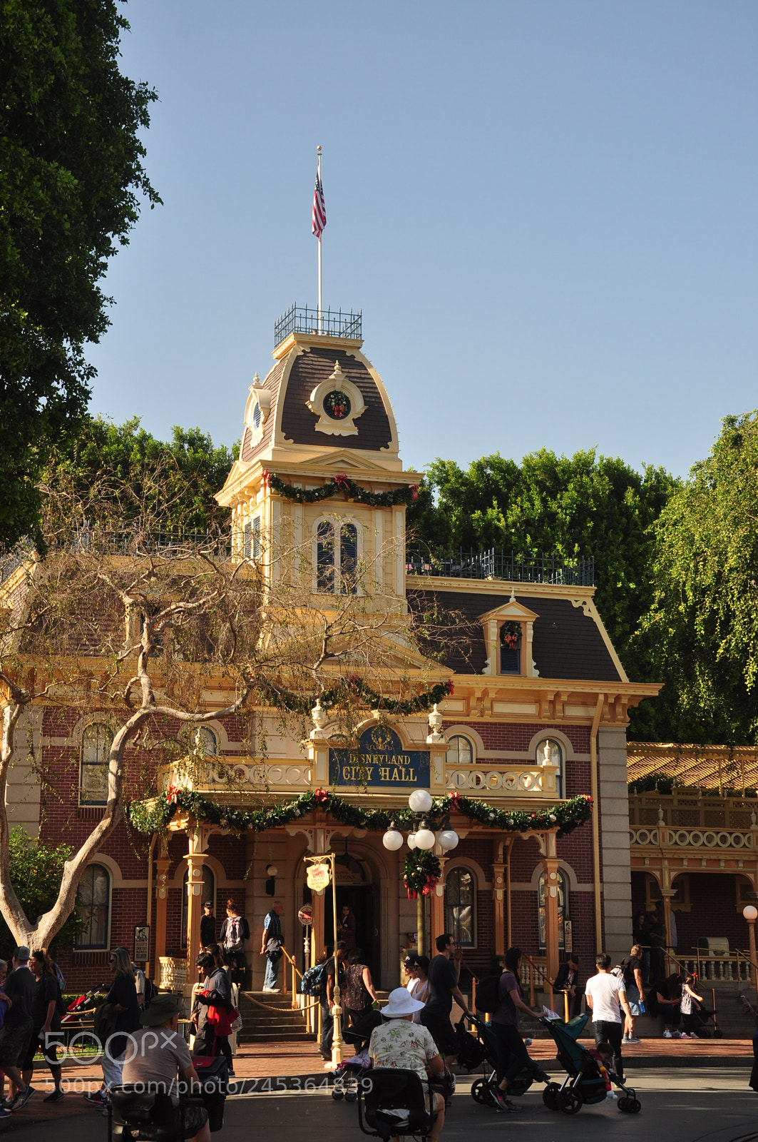 Nikon D90 sample photo. City hall, disneyland photography