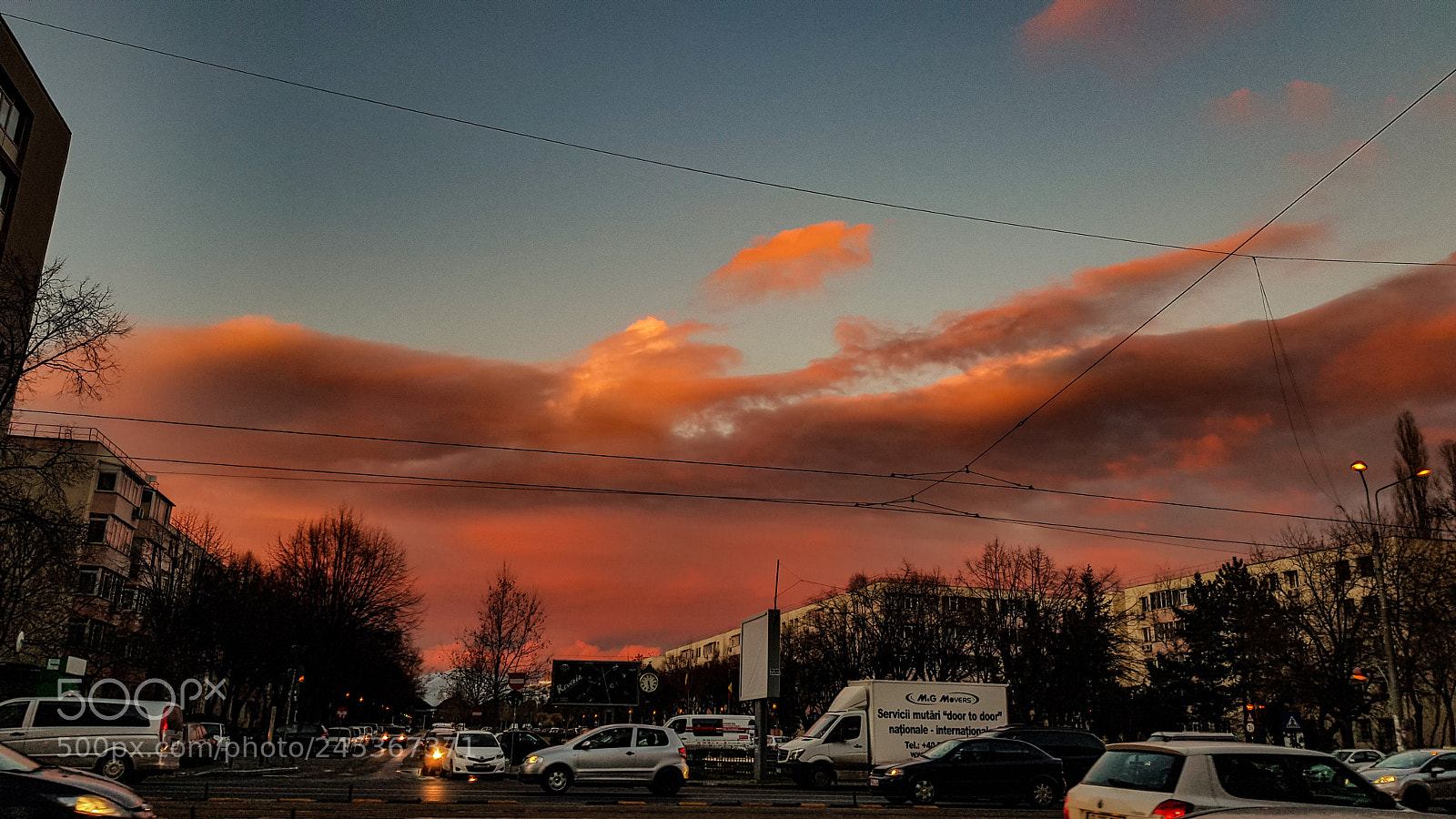 Samsung Galaxy S8+ sample photo. Burning sky photography