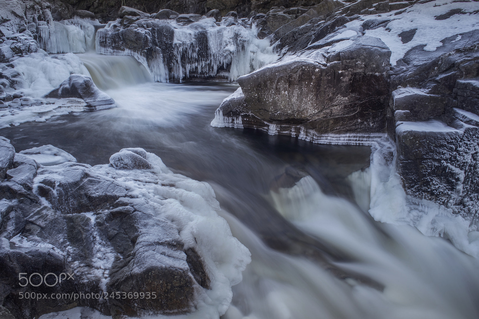 Sony a7 II sample photo. Winter river photography