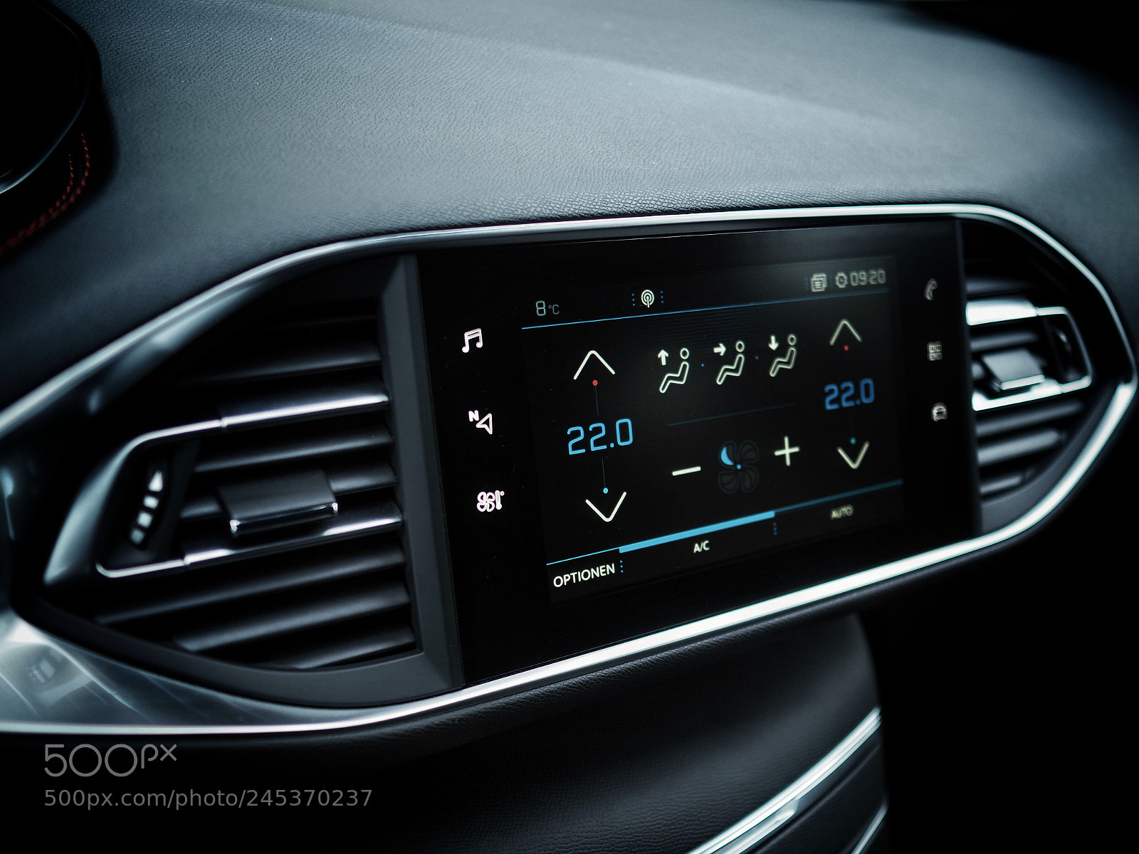 Olympus PEN-F sample photo. Peugeot 308 gti photography