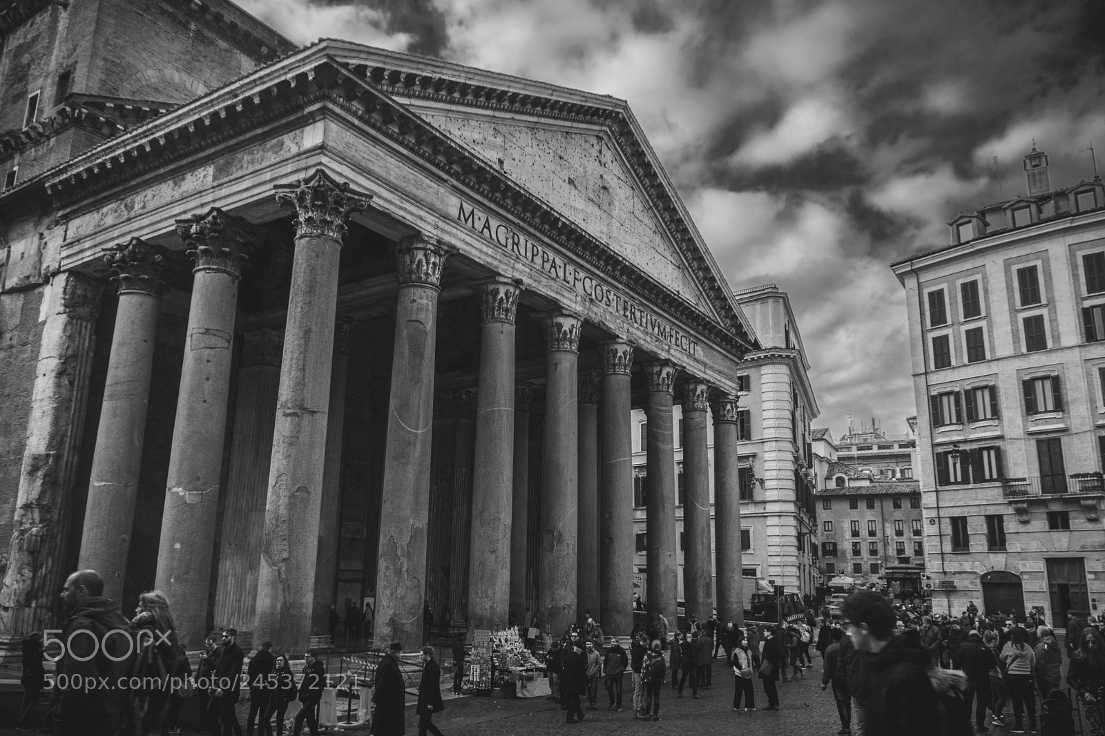 Nikon D7100 sample photo. Pantheon in bianco e photography