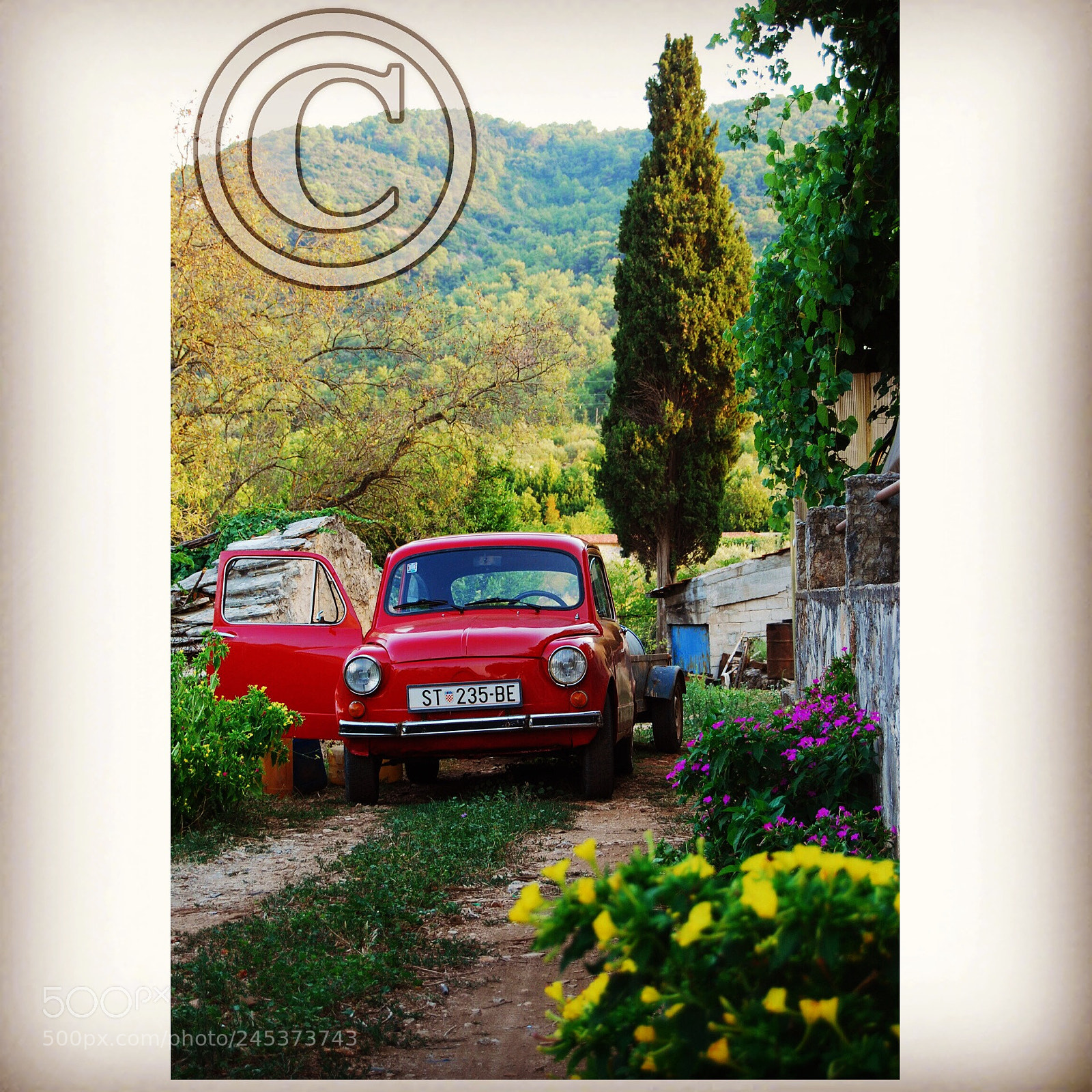 Nikon D80 sample photo. Fiat in starigrad, croatia photography
