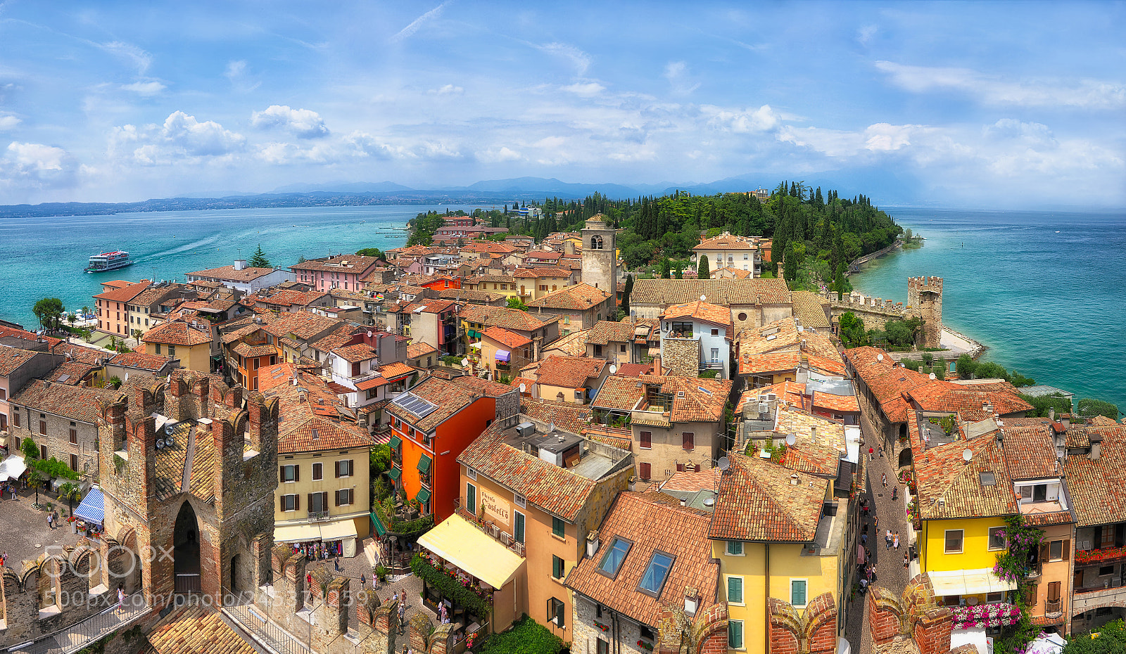 Nikon D90 sample photo. View over sirmione photography