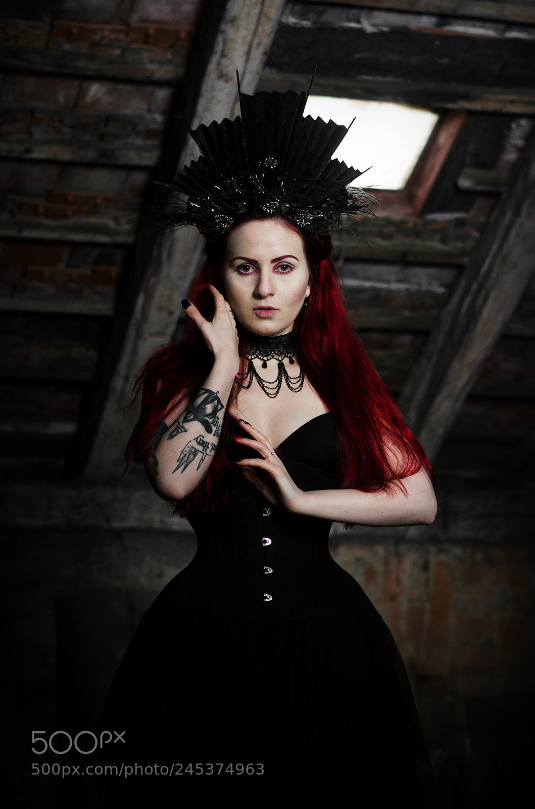 Nikon D5100 sample photo. Lady in black photography