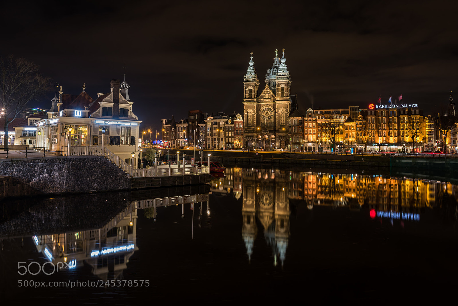 Nikon D810 sample photo. Night skyline amsterdam photography