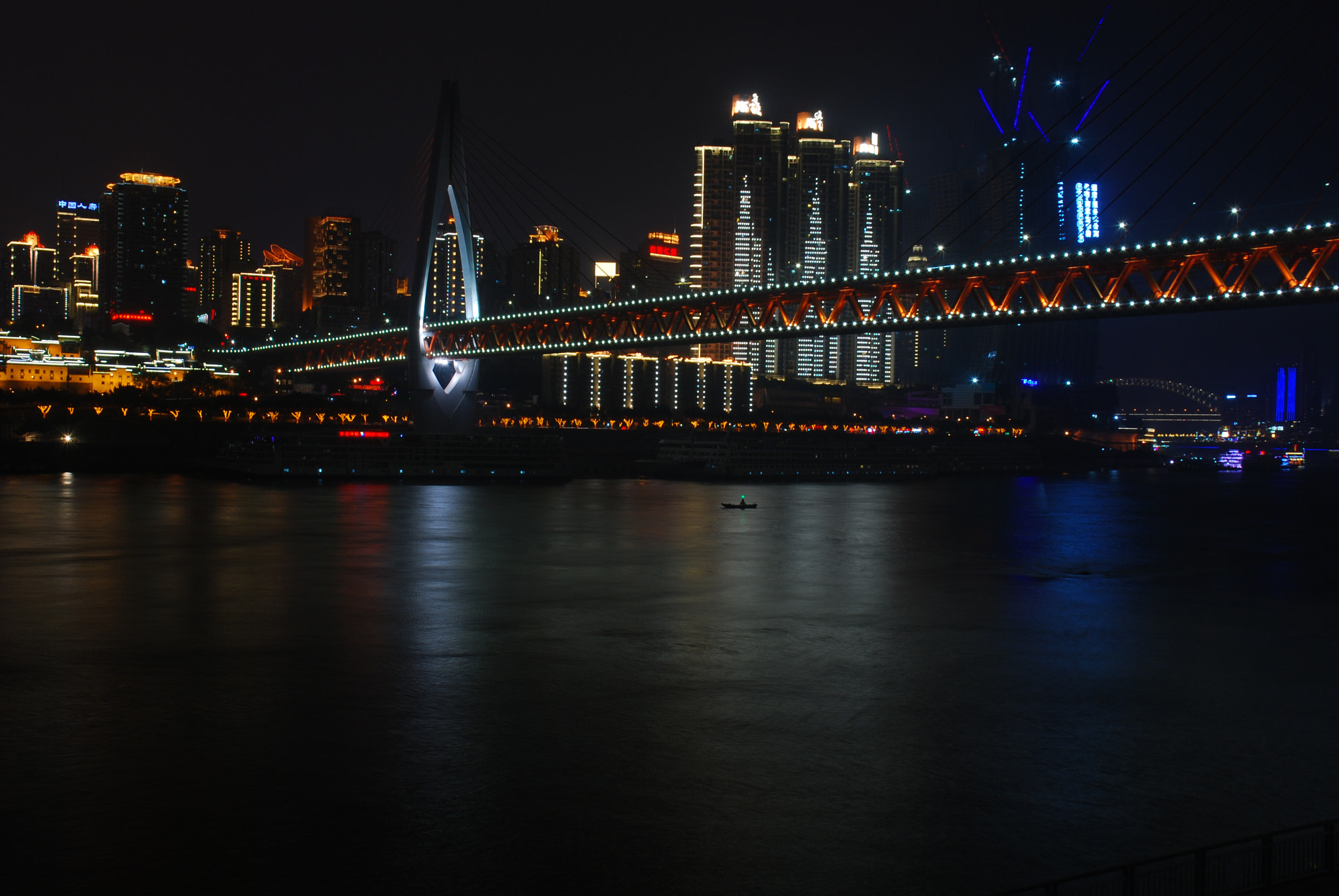 Nikon D80 sample photo. 重庆长江夜景 photography