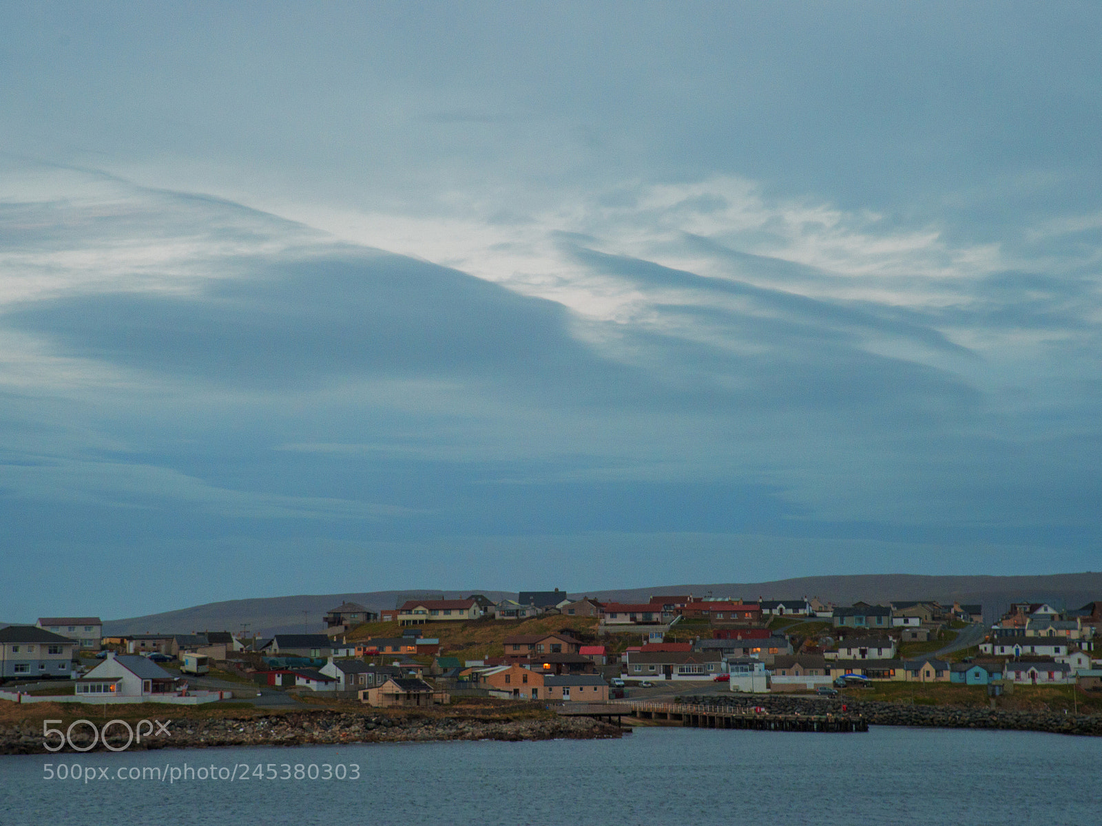 Nikon Df sample photo. Clouds over hamnavoe photography