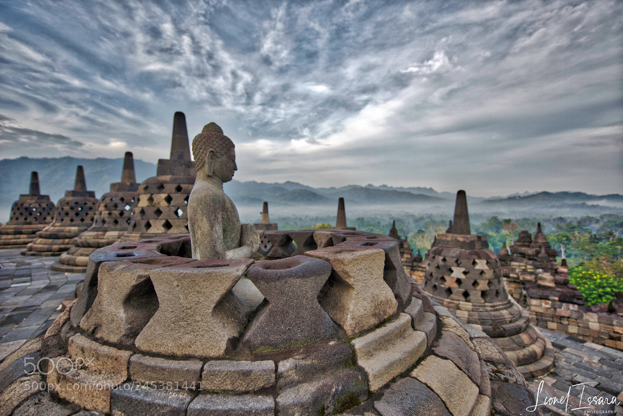 Nikon D810 sample photo. Borobudur, or barabudur indonesian photography