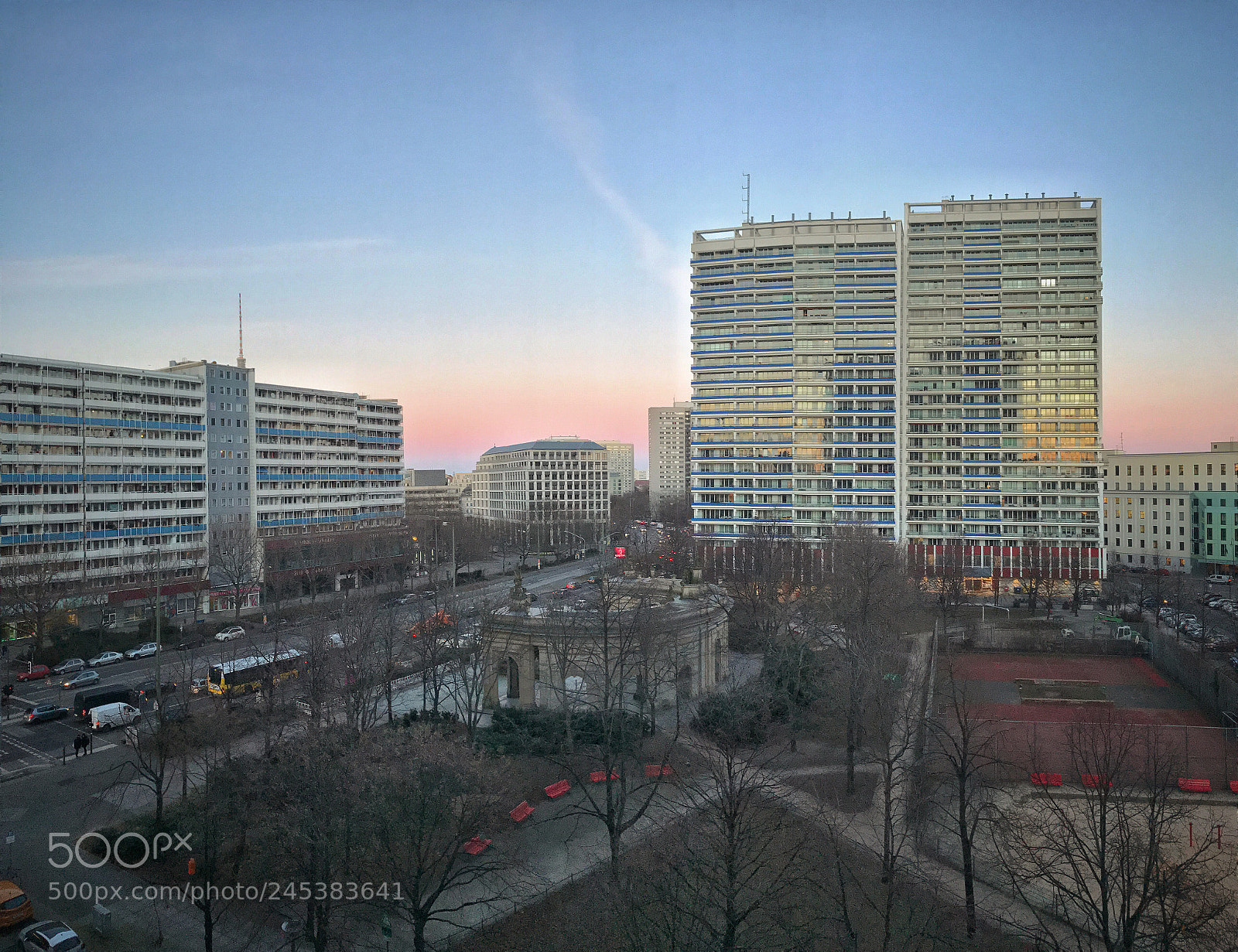 Apple iPhone 7 sample photo. Berlin communist skyline photography