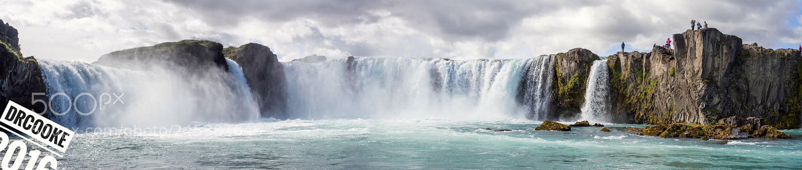 Olympus PEN E-P5 sample photo. Pano godafoss photography