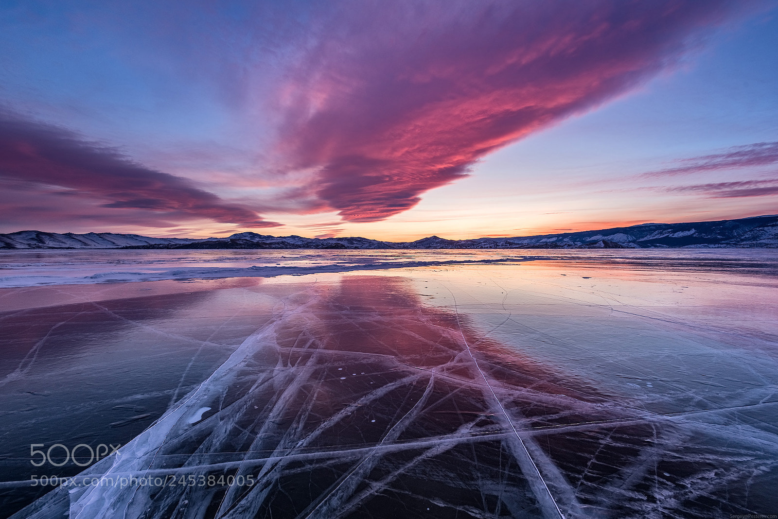 Nikon D800 sample photo. Sunset on lake baikal photography