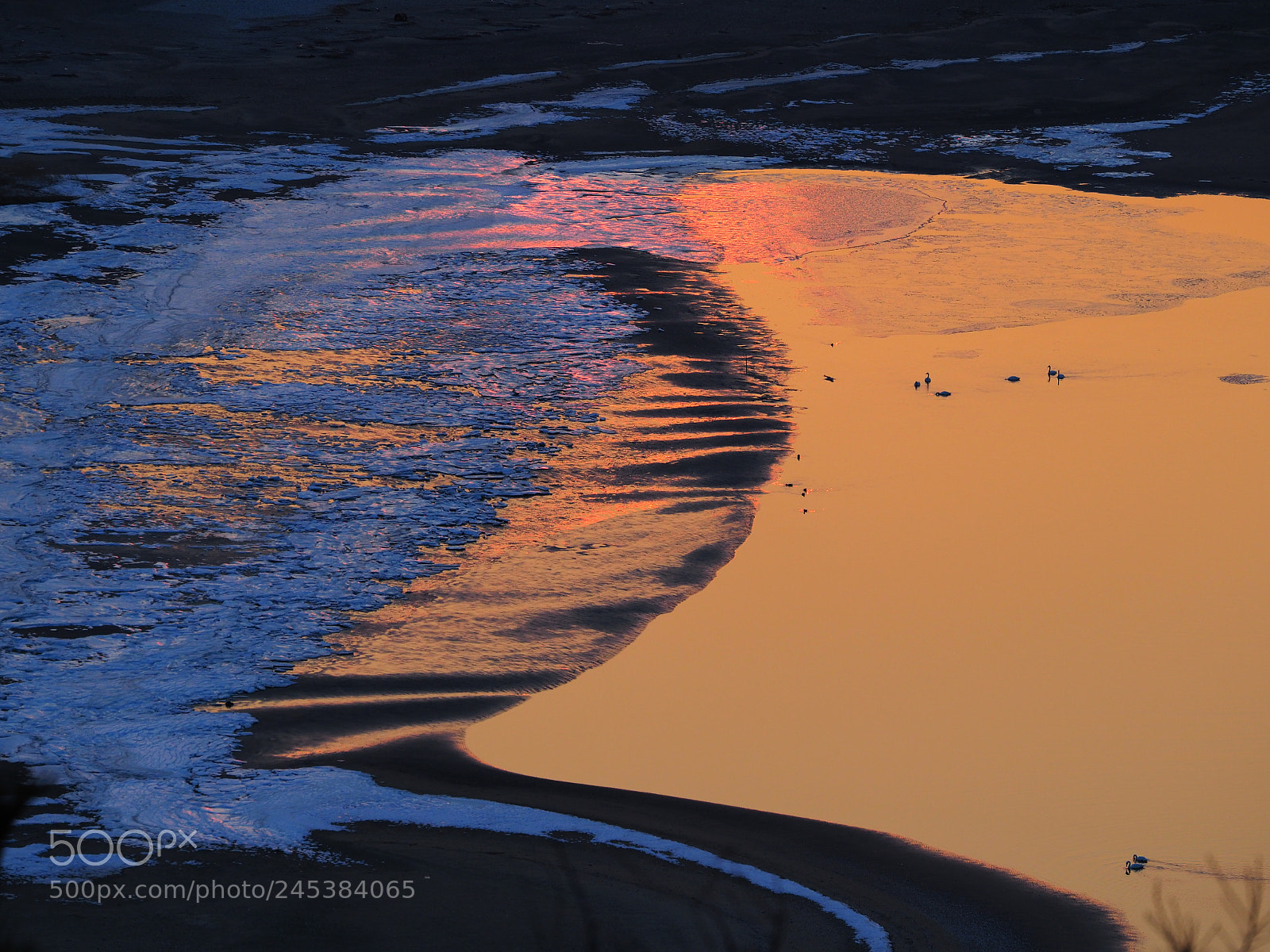 Olympus OM-D E-M1 Mark II sample photo. Sunset on winter sea photography