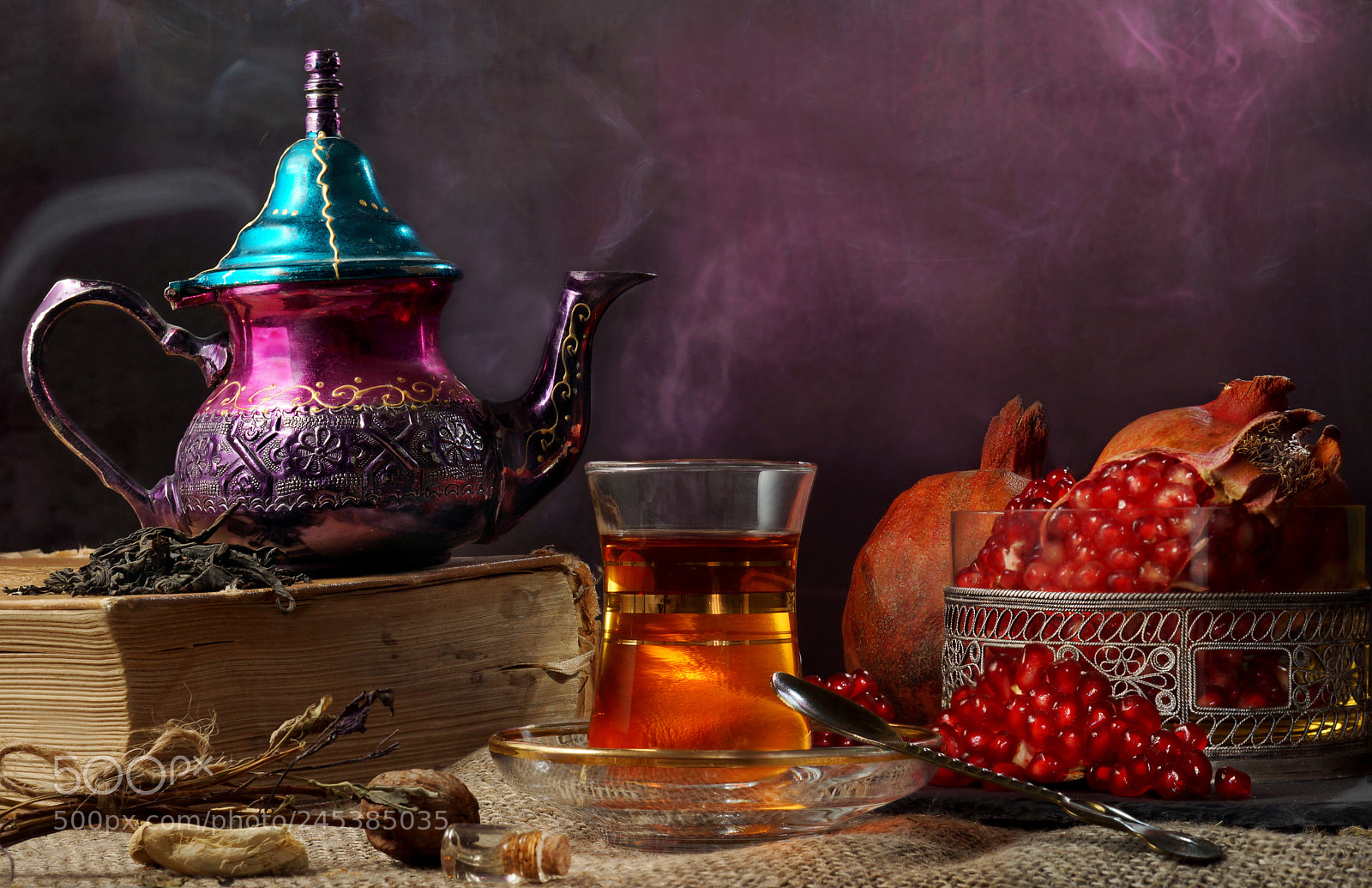 Sony SLT-A65 (SLT-A65V) sample photo. Turkish tea, the teapot photography