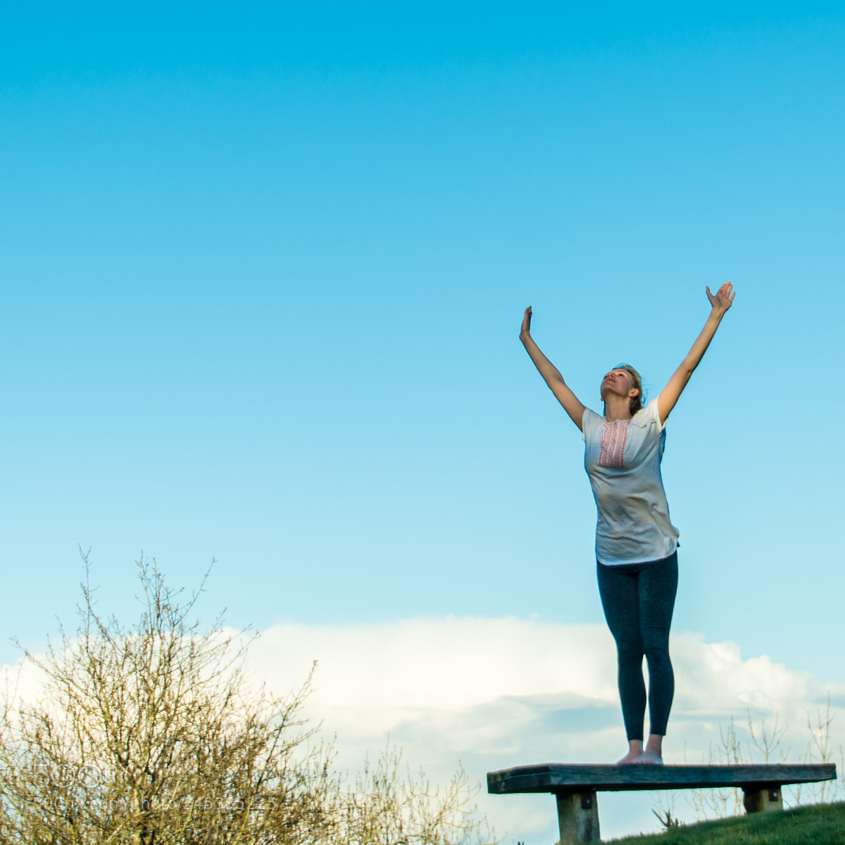 Nikon D7100 sample photo. Yoga practice outside photography