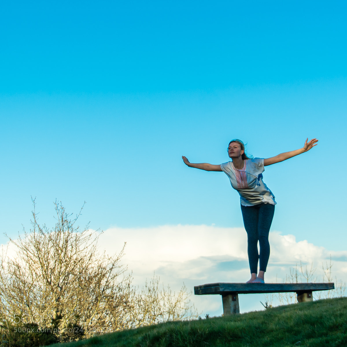 Nikon D7100 sample photo. Yoga practice outside photography