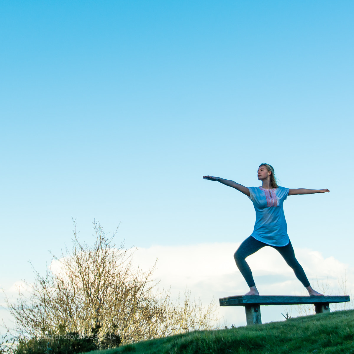Nikon D7100 sample photo. Yoga practice outside photography