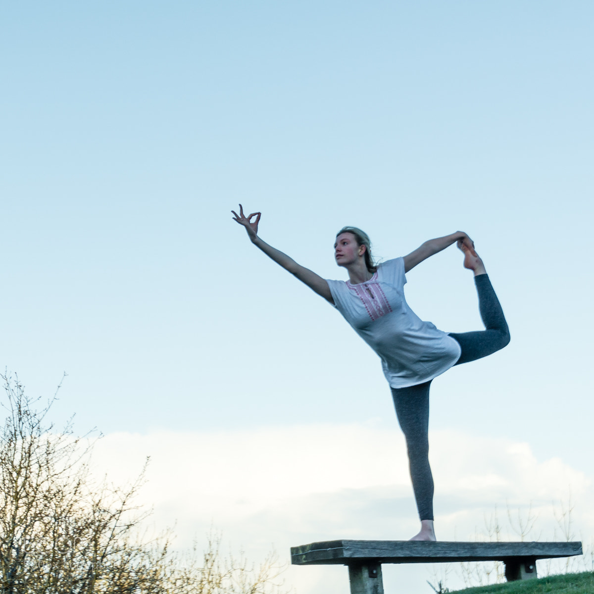 Nikon D7100 sample photo. Yoga practice outside photography