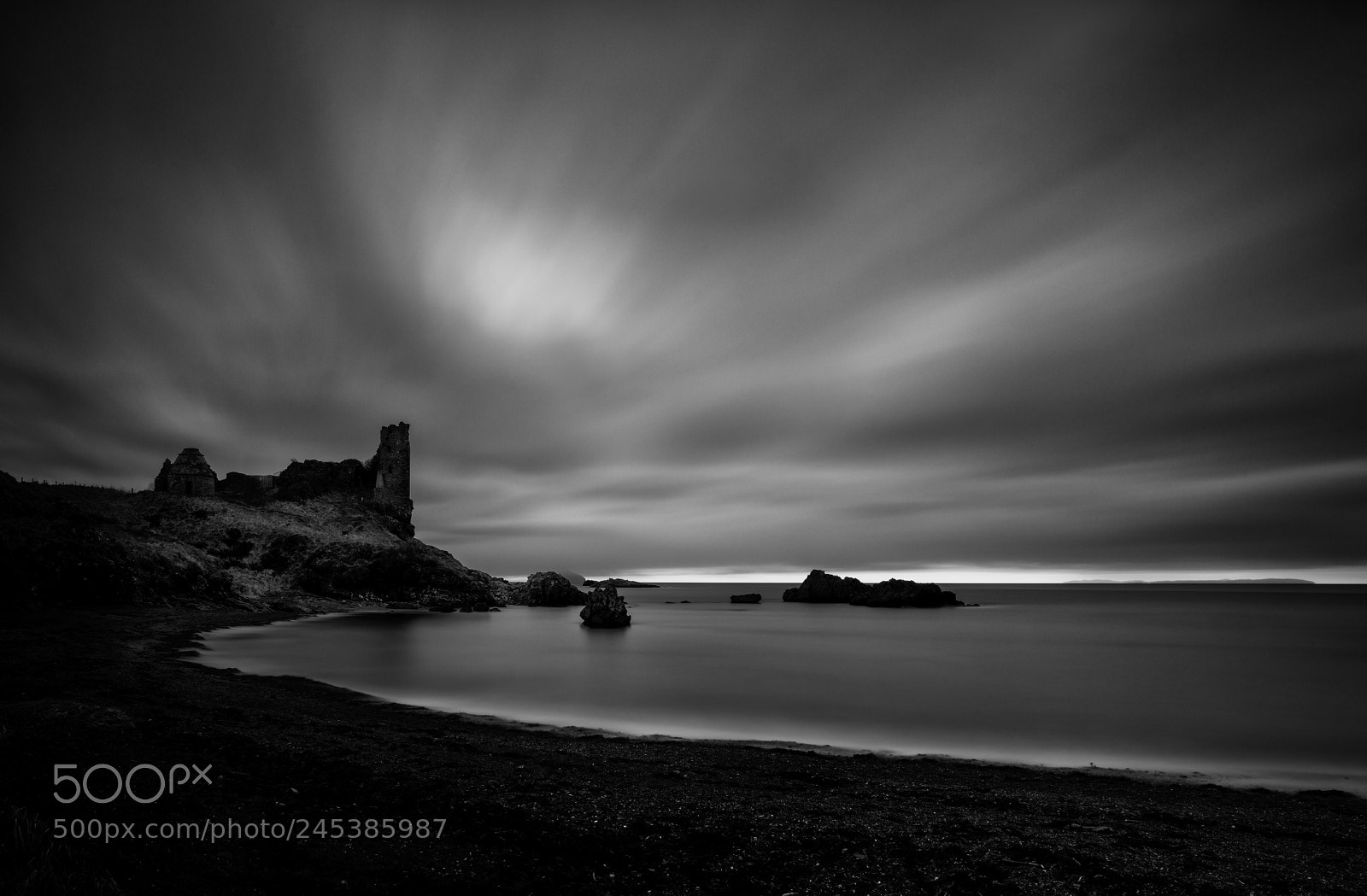 Hasselblad X1D-50c sample photo. Dunure dusk photography