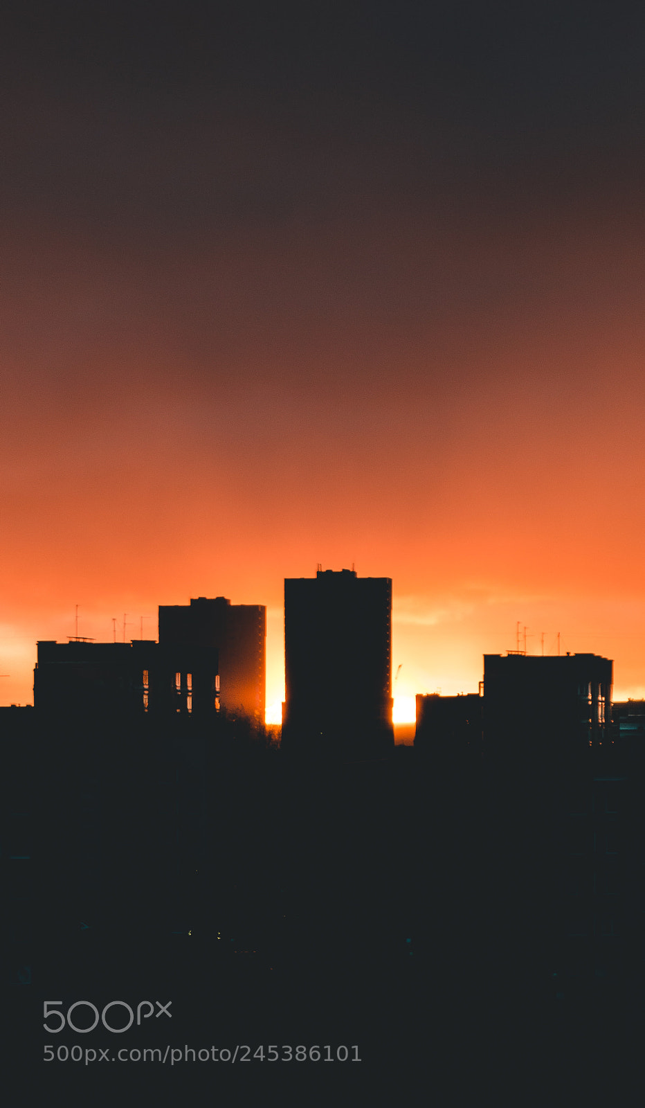 Nikon D3200 sample photo. City dusk photography