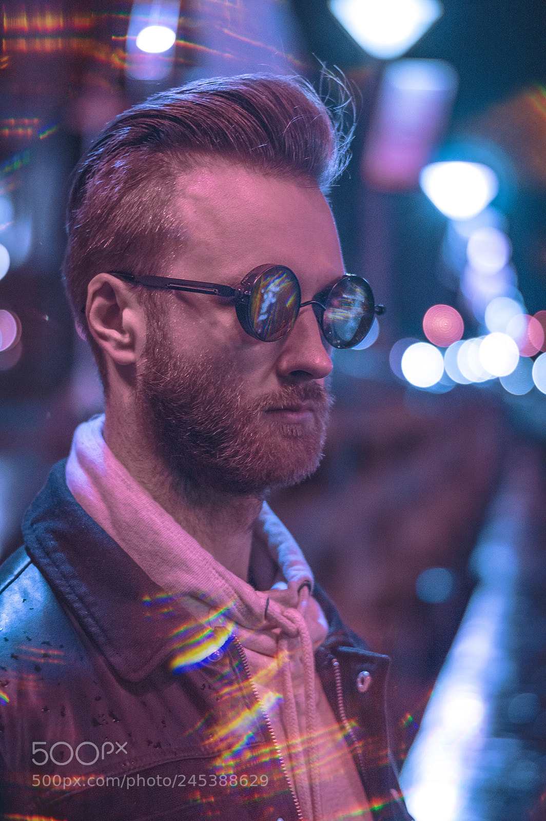 Nikon D3200 sample photo. Neon man photography