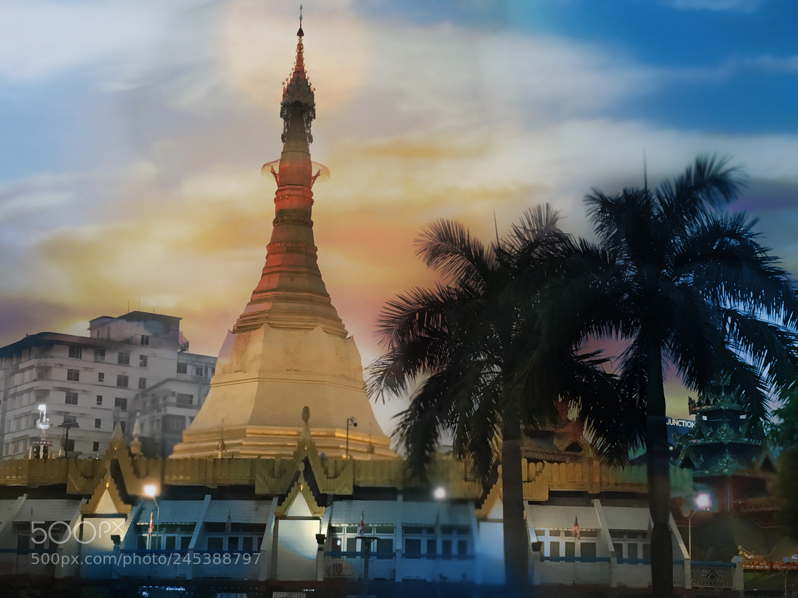 Apple iPhone SE sample photo. Yangon pagoda photography