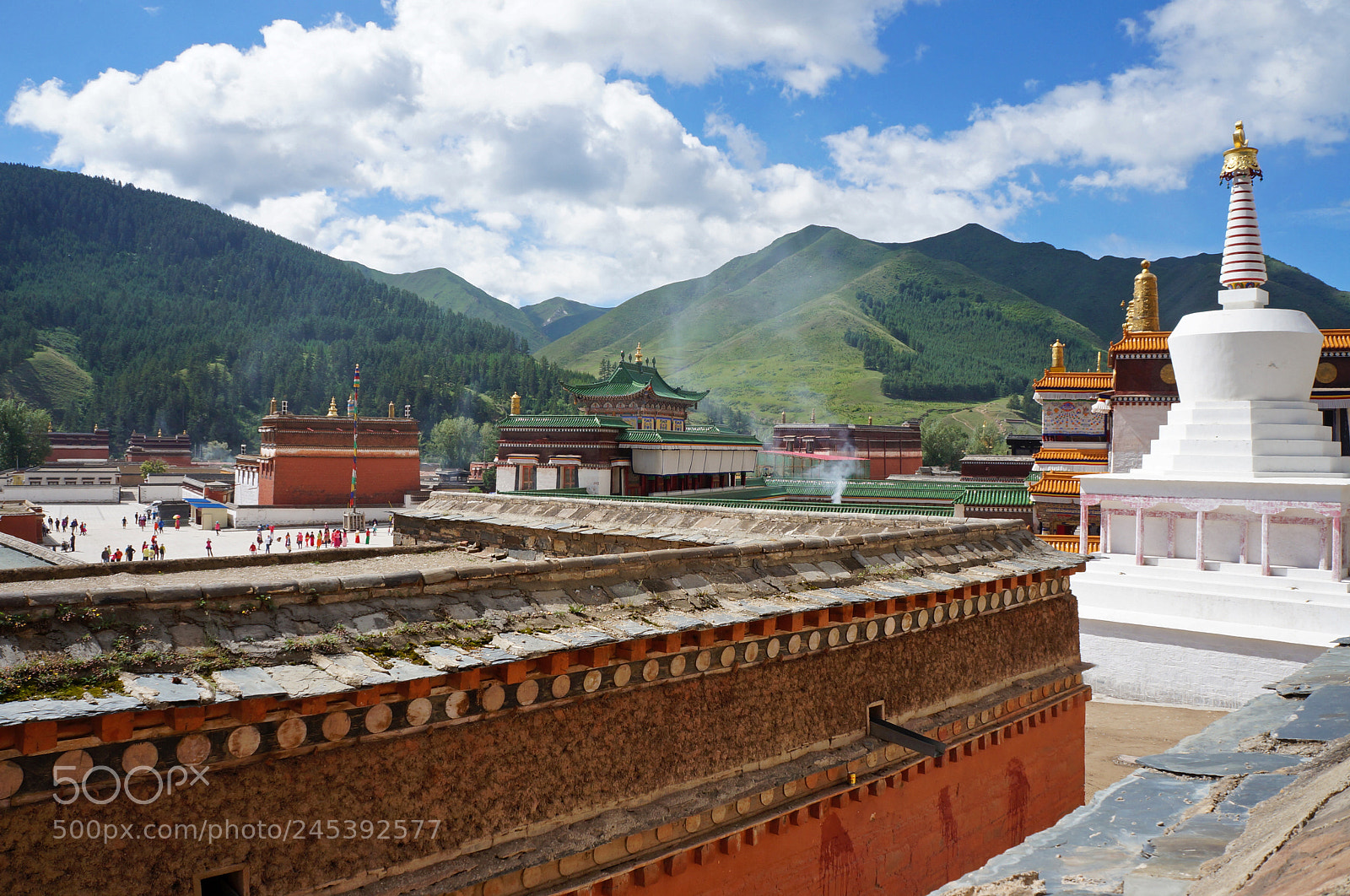 Sony Alpha NEX-F3 sample photo. Labrang monastery stupa photography