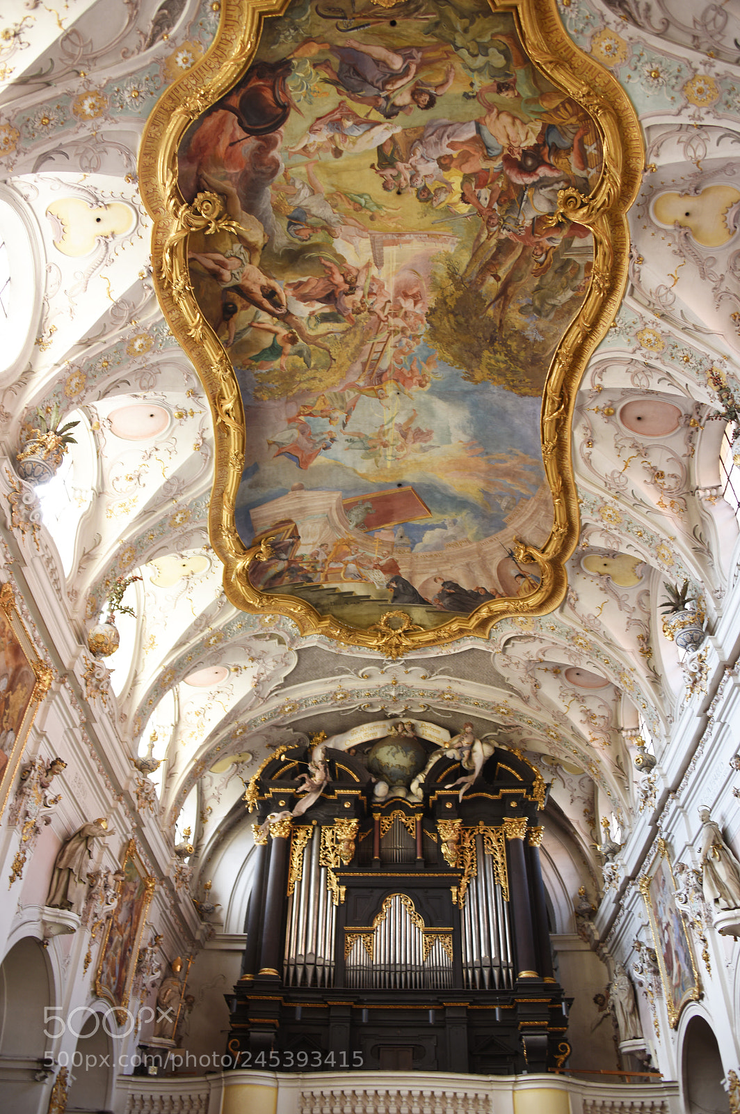 Nikon D810 sample photo. Baroque ceiling photography